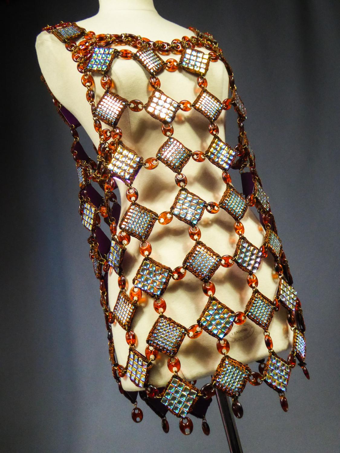 A Paco Rabanne (attributed to) Jewel Dress Tunic Circa 1980 8