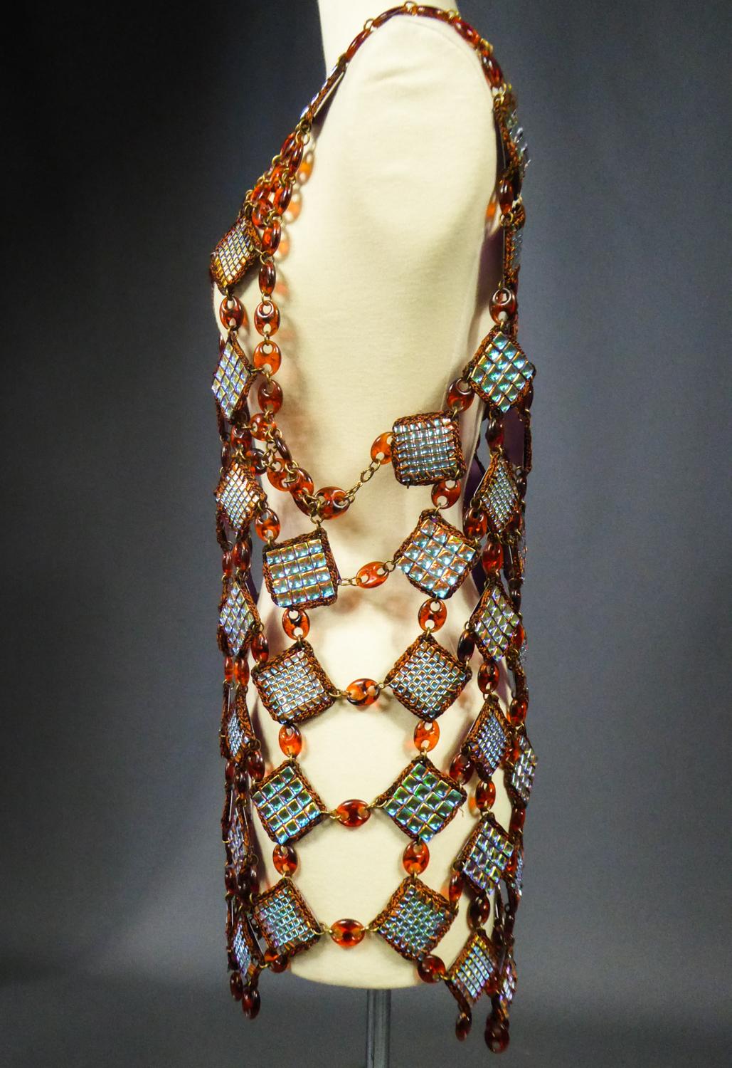 A Paco Rabanne (attributed to) Jewel Dress Tunic Circa 1980 2