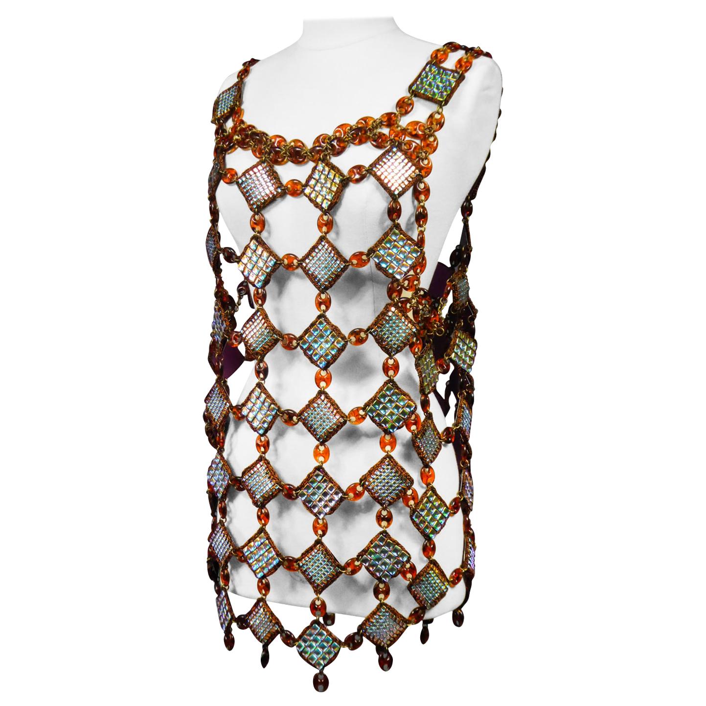 A Paco Rabanne (attributed to) Jewel Dress Tunic Circa 1980