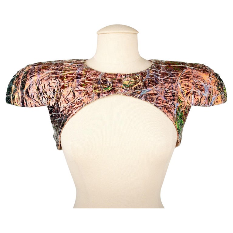 A Paco Rabanne Couture Bolero in "Papier Fou" Called - France Circa 1981 For Sale
