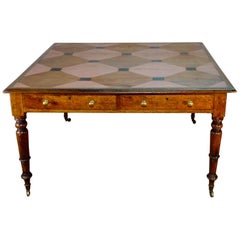 Painted 19th Century Oak Partners Desk, Kitchen Table