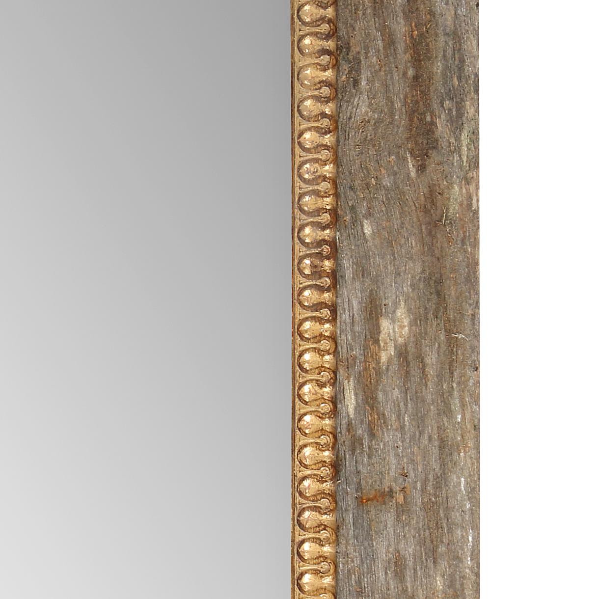 Contemporary A Painted and Parcel Gilt  Mirror