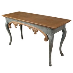 A Painted Console Table with Carved Apron by William Yeoward