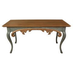 A Painted Console Table with Carved Apron by William Yeoward