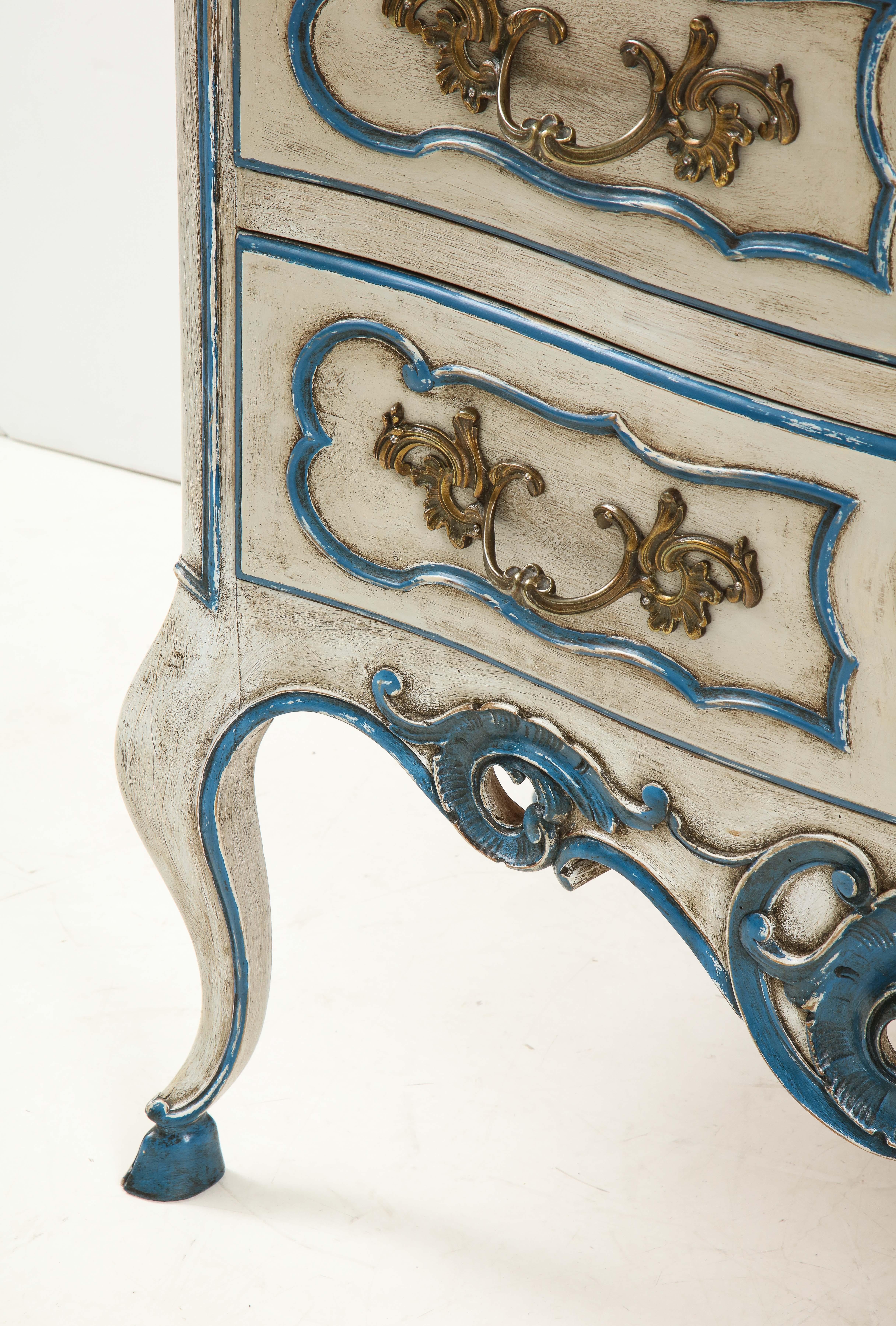 Wood Painted Provencal Commode For Sale