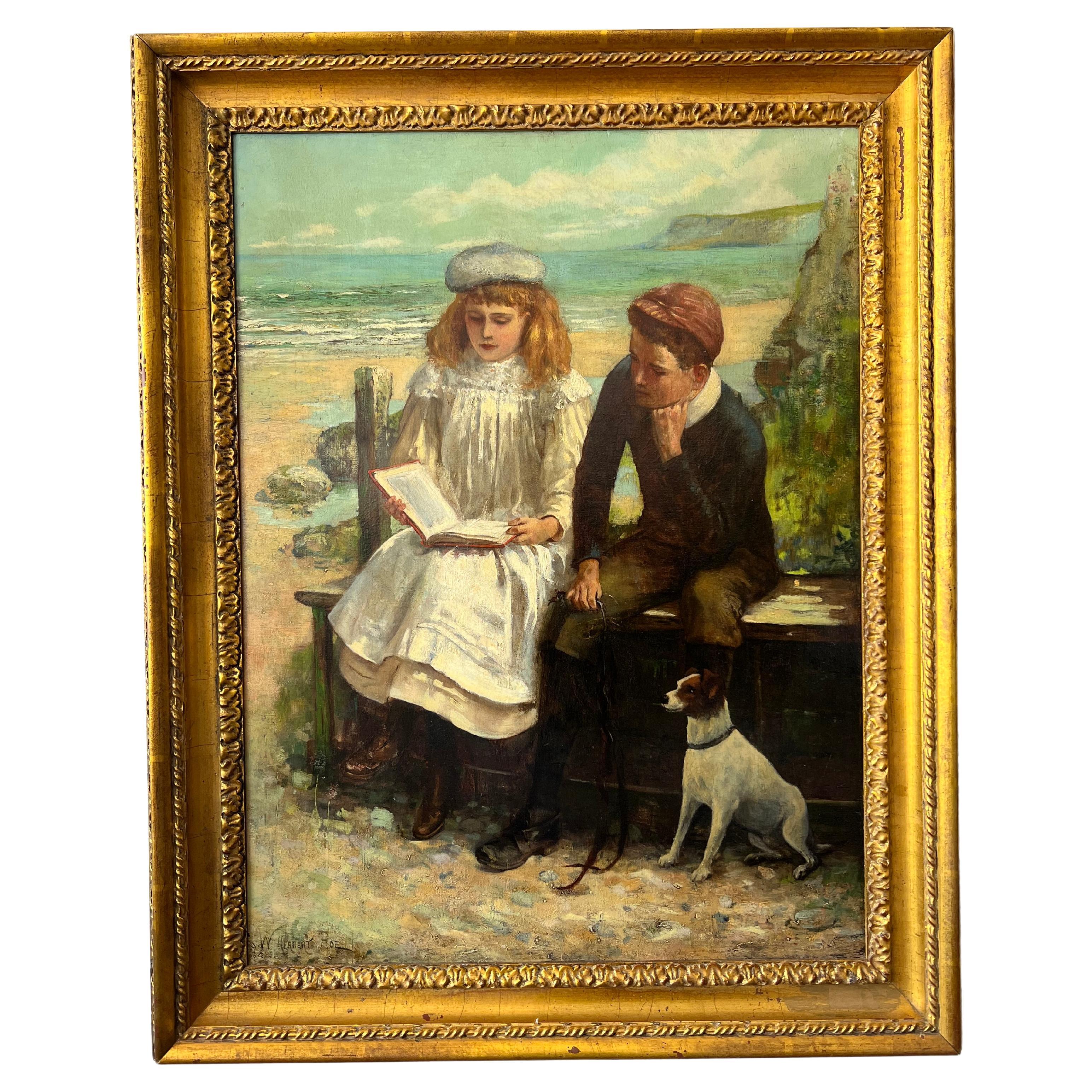 Un dipinto di Water Herbert Roe del 1900 ca. in vendita