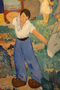 Painting "Le Retour des Champs", Nabi School, circa 1910
