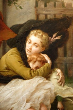 A Painting  Signed  Felix Paul Guerie (1819-1895) Oil on Canvas