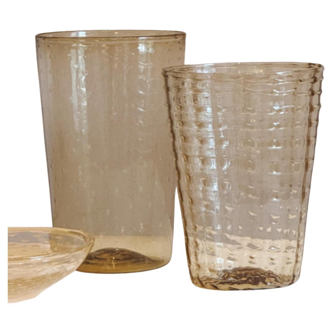 A pair 1920s Vittorio Zecchin Murano Glass Vases For Sale