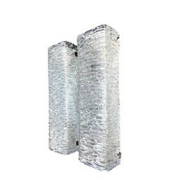 A pair 1960s Murano glass wall sconces by German lighting comapny RZB Leuchten