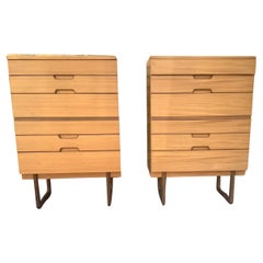 Retro Pair 1960s Uniflex Chest of Draws by Gunther Hoffstead