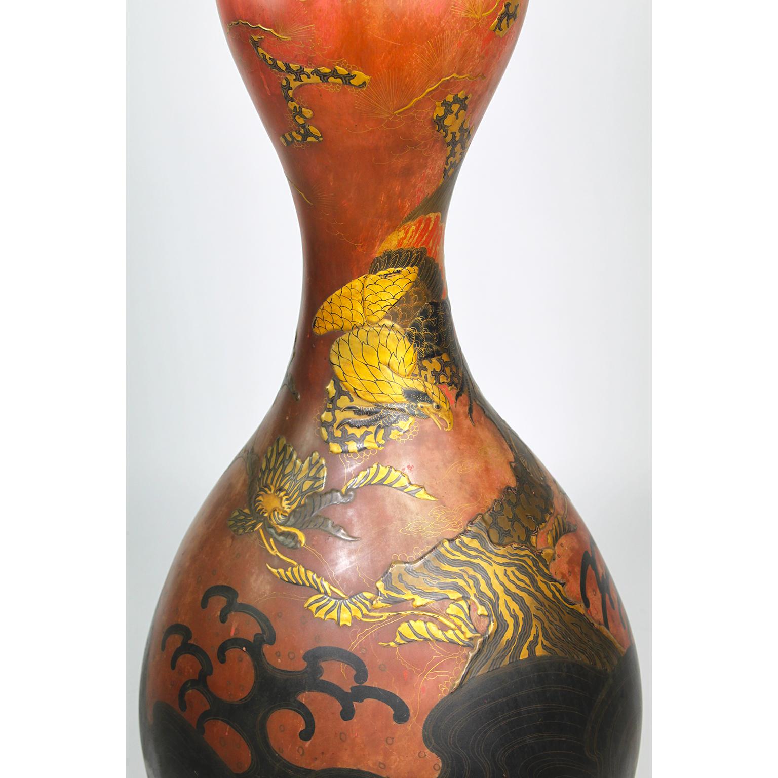 Paar japanische Imari Porcelain & Gilt-Bronze Torchere Kandelaber des 19. im Angebot 4