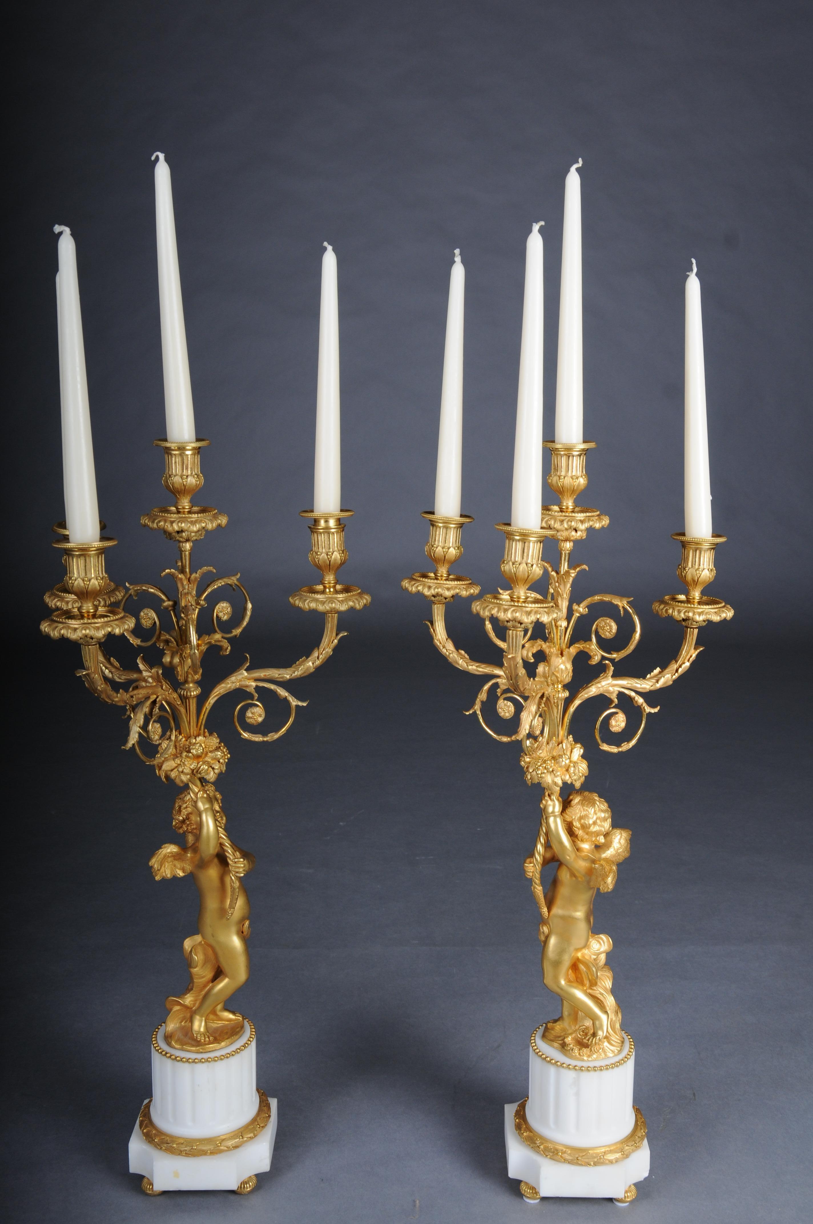 Ein Paar (2) figurale Kandelaber im Louis XVI-Stil. im Angebot 6