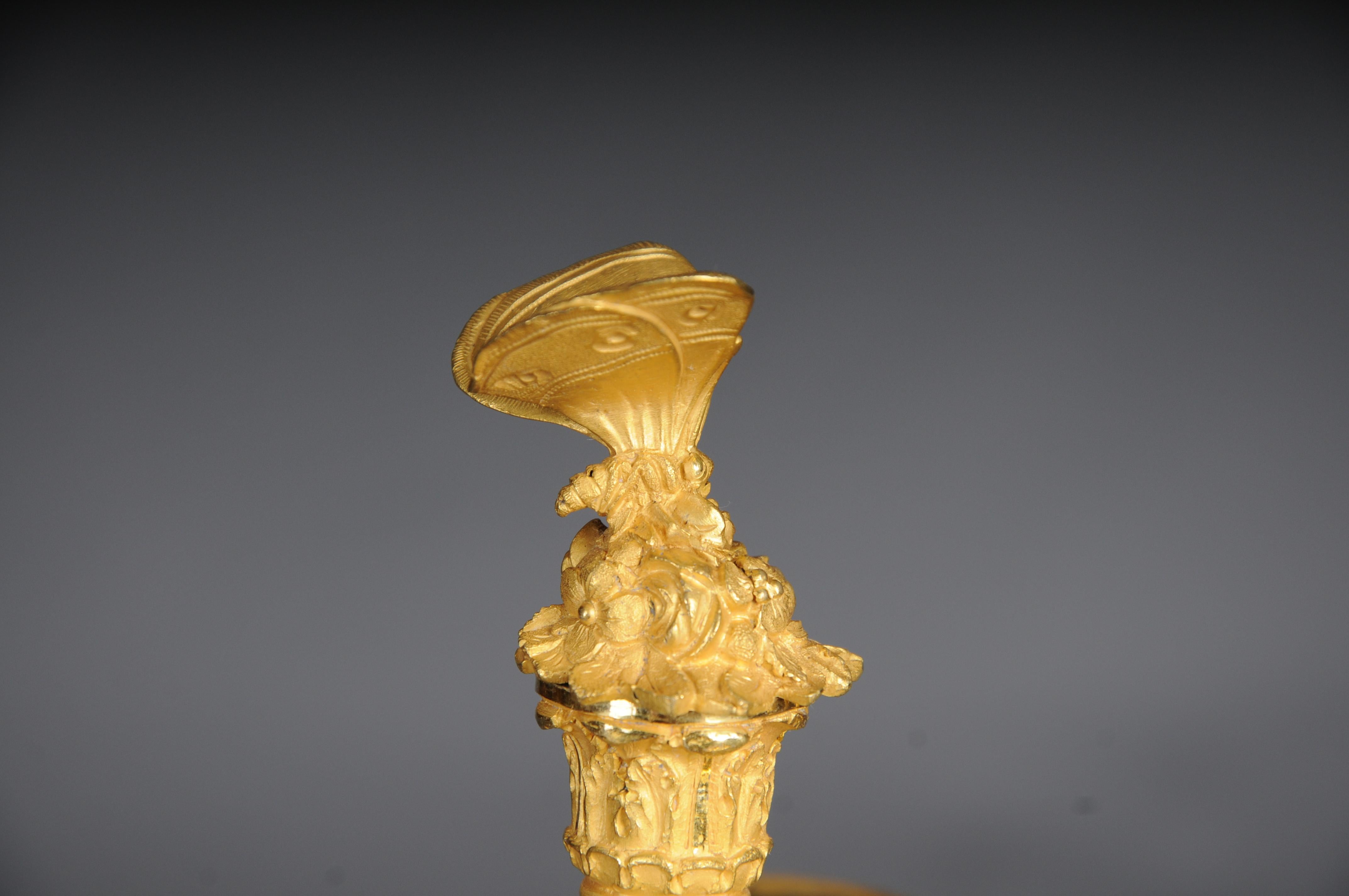 A pair (2) of figural Empire candelabra candles. Paris, 19th century. For Sale 12