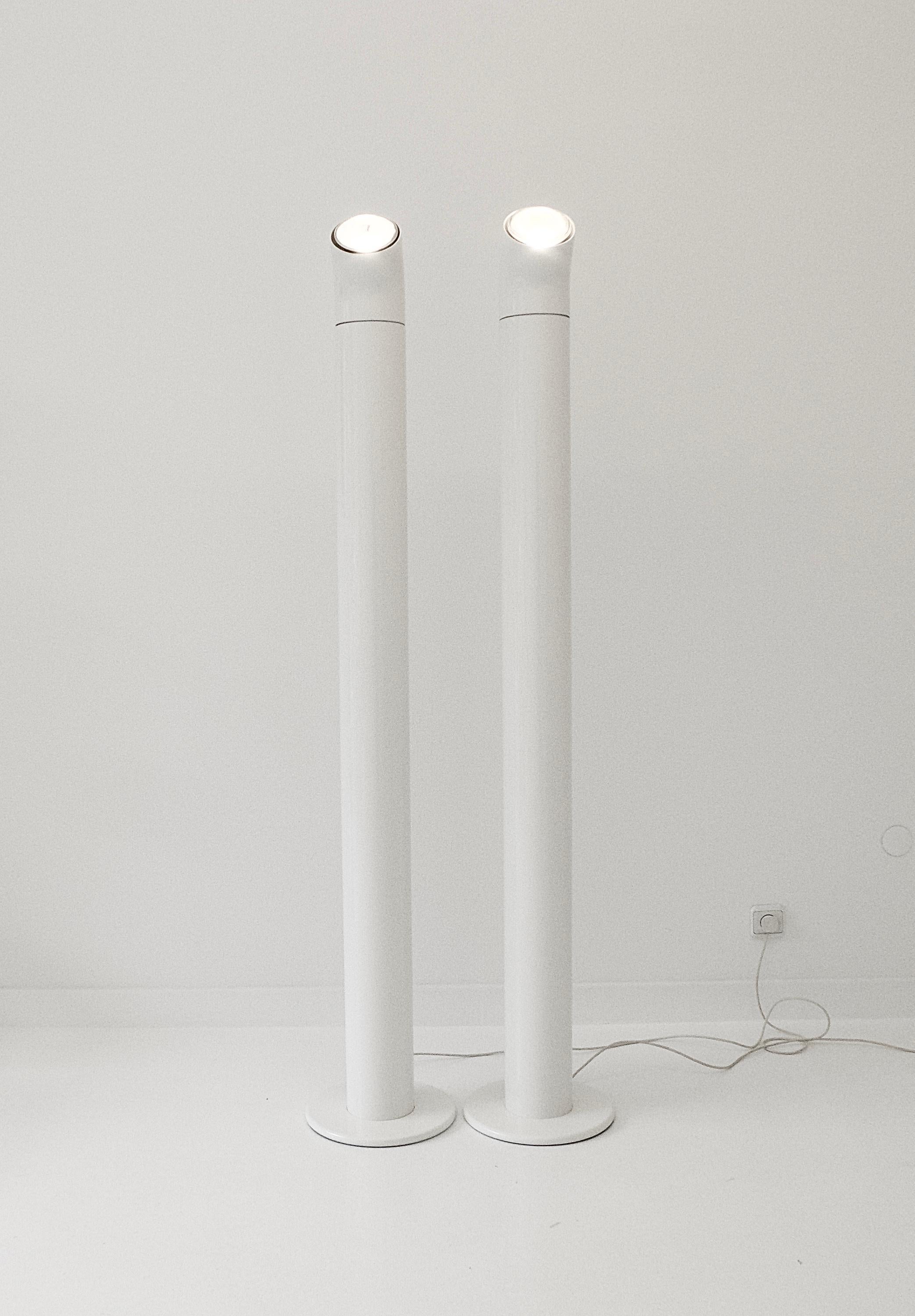 A pair A19 Floor Lamps by Alain Richard for Disderot, France 1967 3