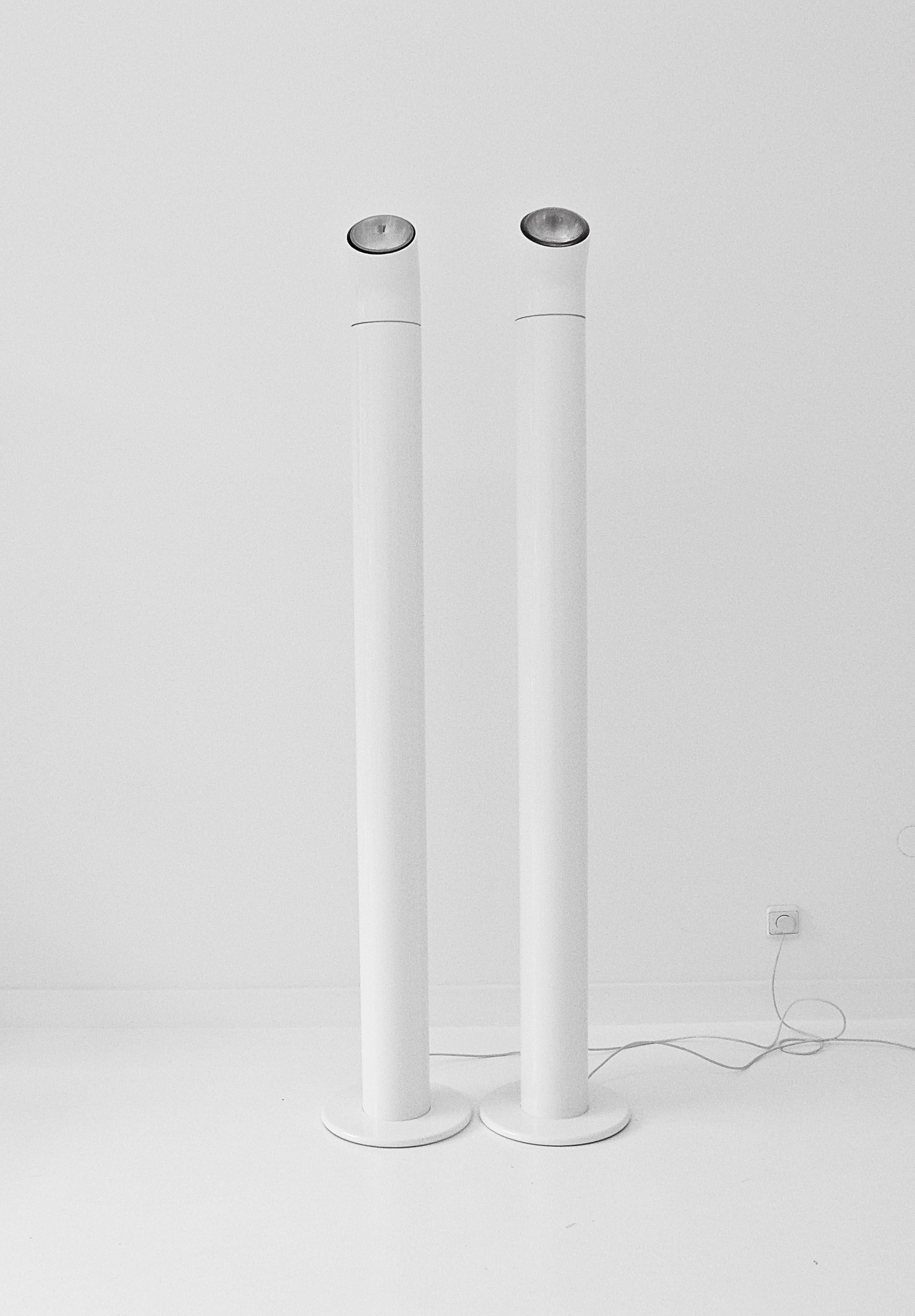 A pair A19 Floor Lamps by Alain Richard for Disderot, France 1967 4