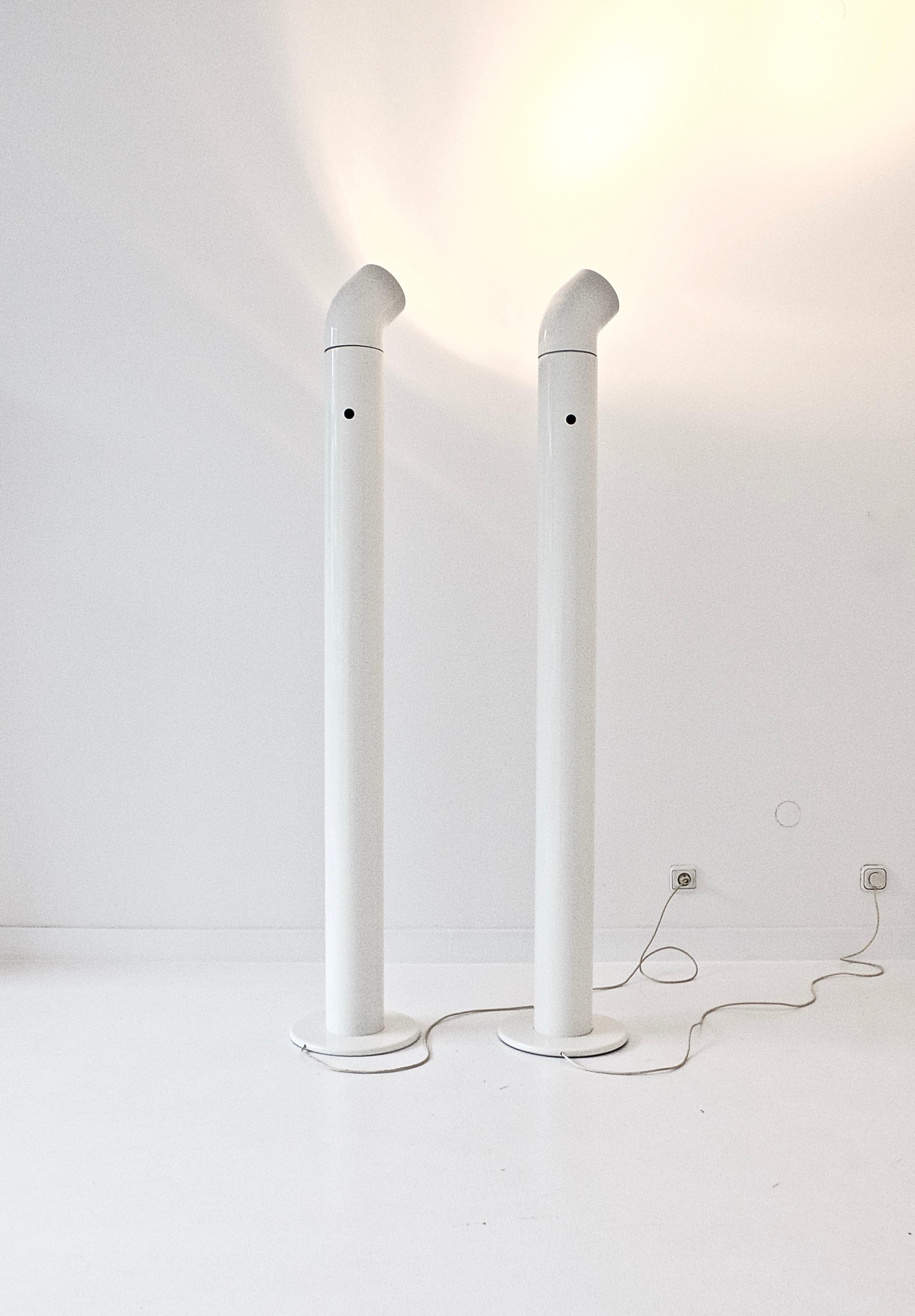 A pair A19 Floor Lamps by Alain Richard for Disderot, France 1967 1