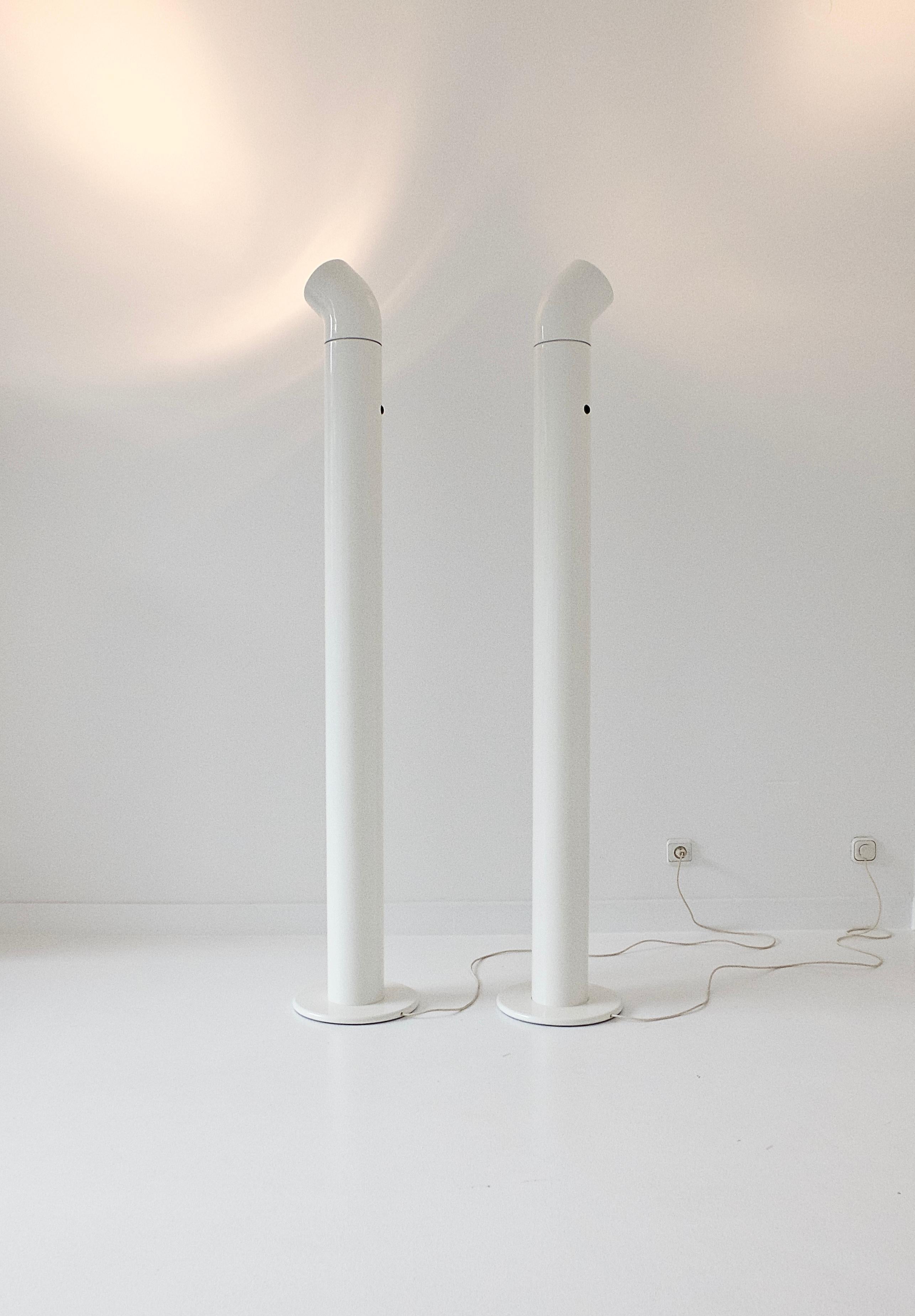 A pair A19 Floor Lamps by Alain Richard for Disderot, France 1967 2