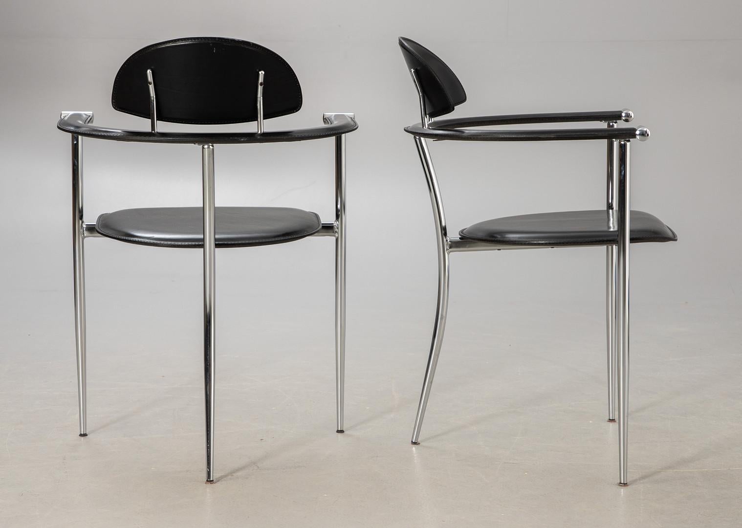 Moderne Paire de fauteuils stiletto Arrben Italy en vente