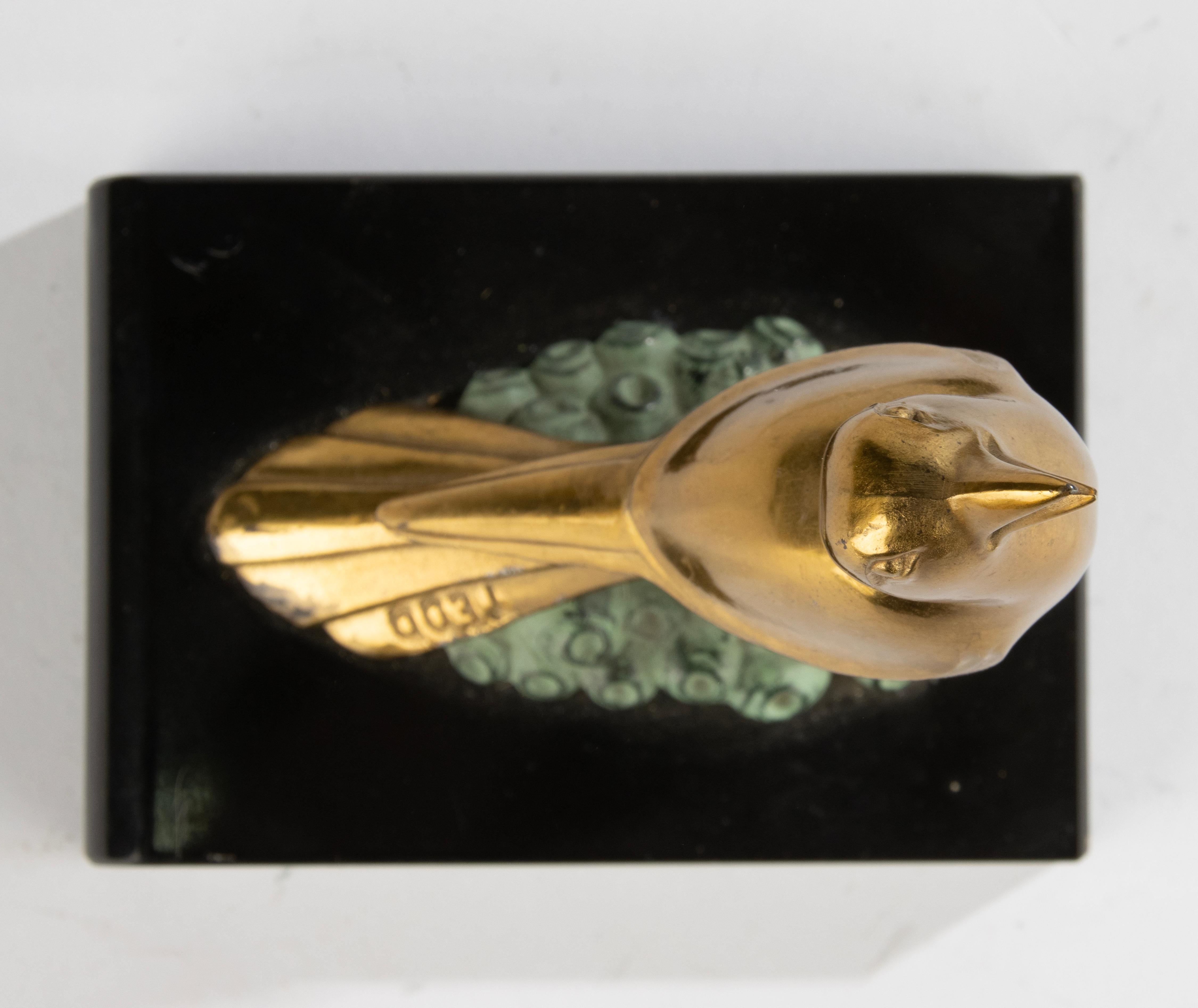 A Pair Art Deco Bookends - Birds - Signed TEDD For Sale 9