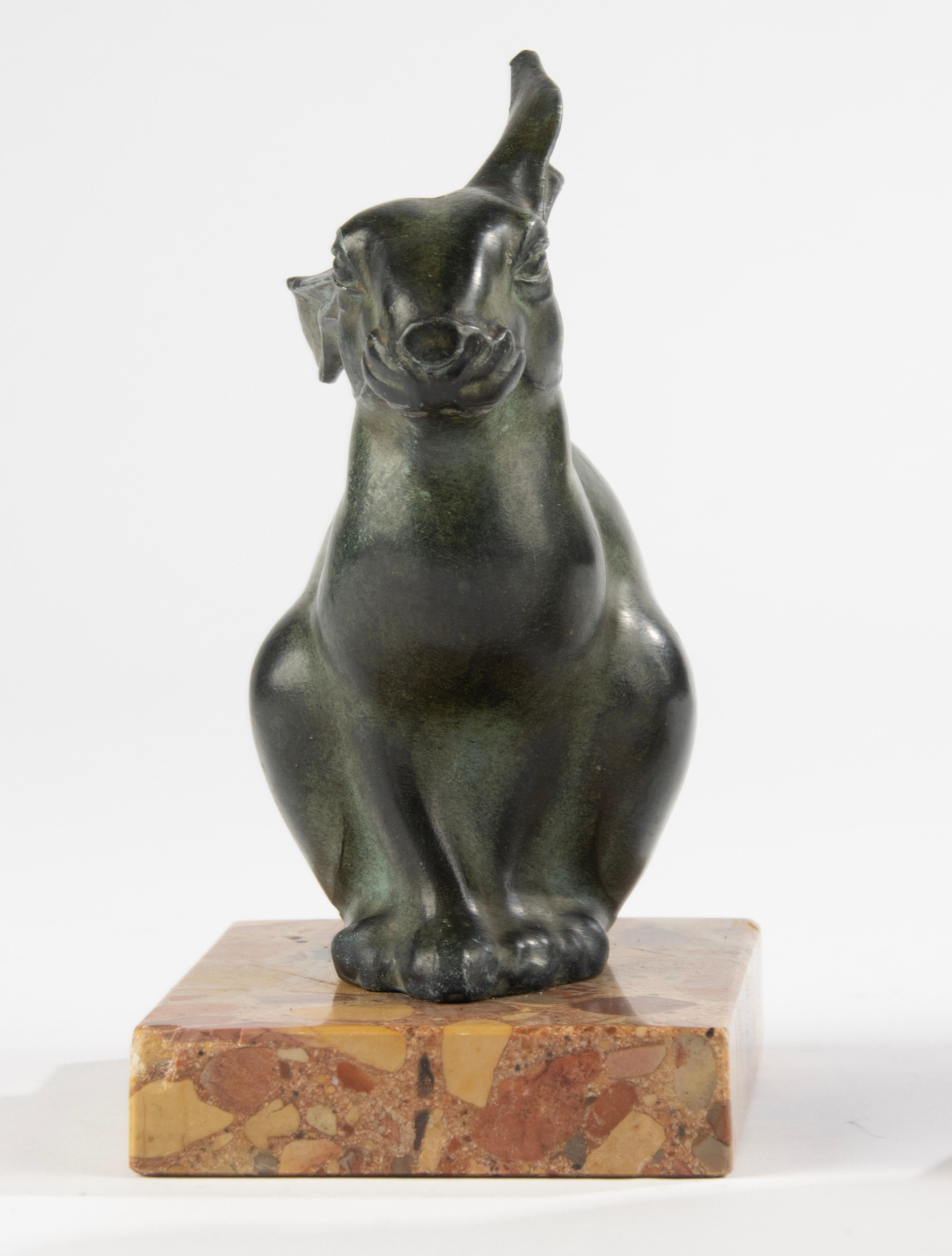 A Pair Art Deco Period Bookend -  Rabbits - By M. Font 11