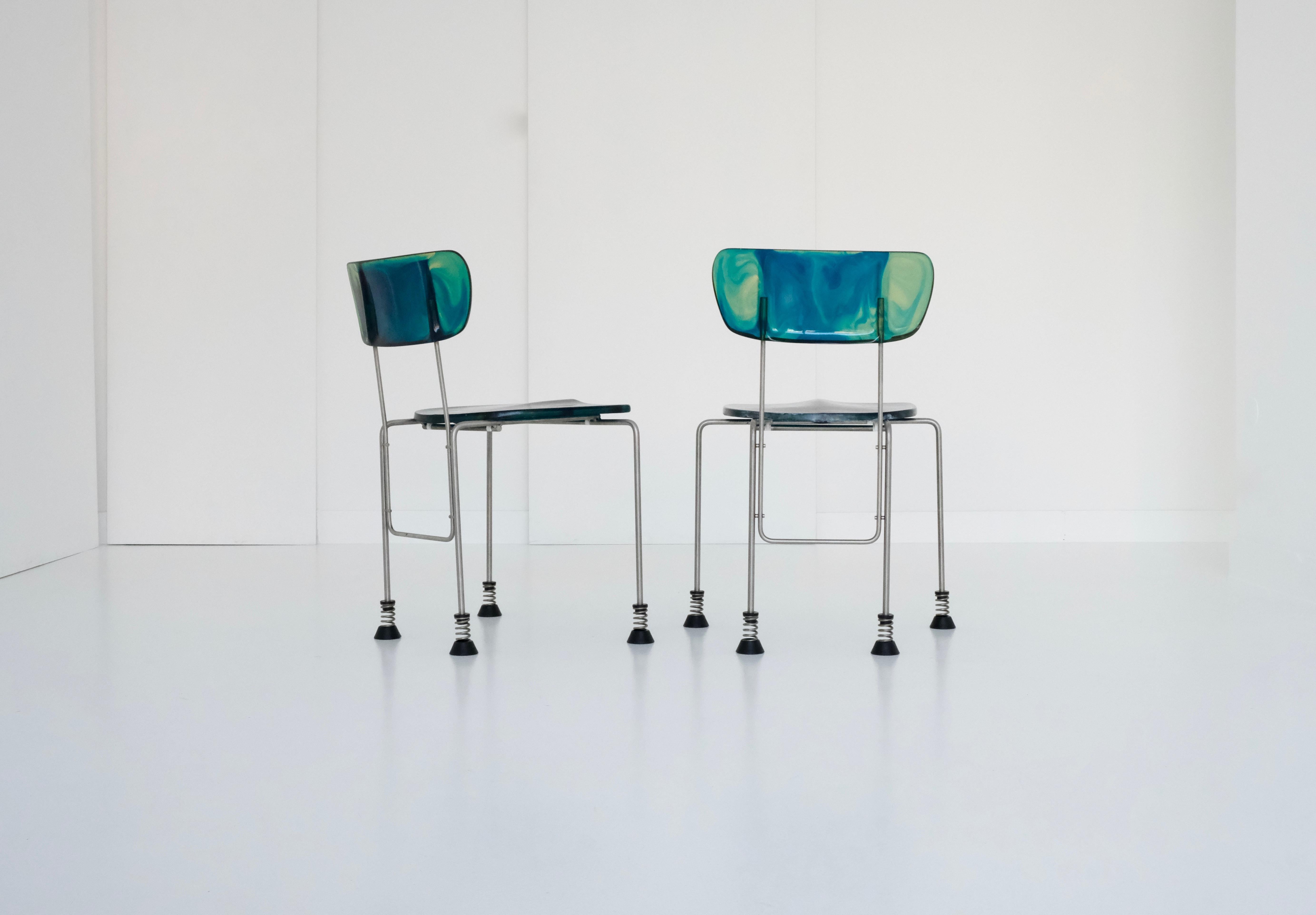 Pair of Broadway Chairs by Gaetano Pesce for Bernini, Italy, 1993 6