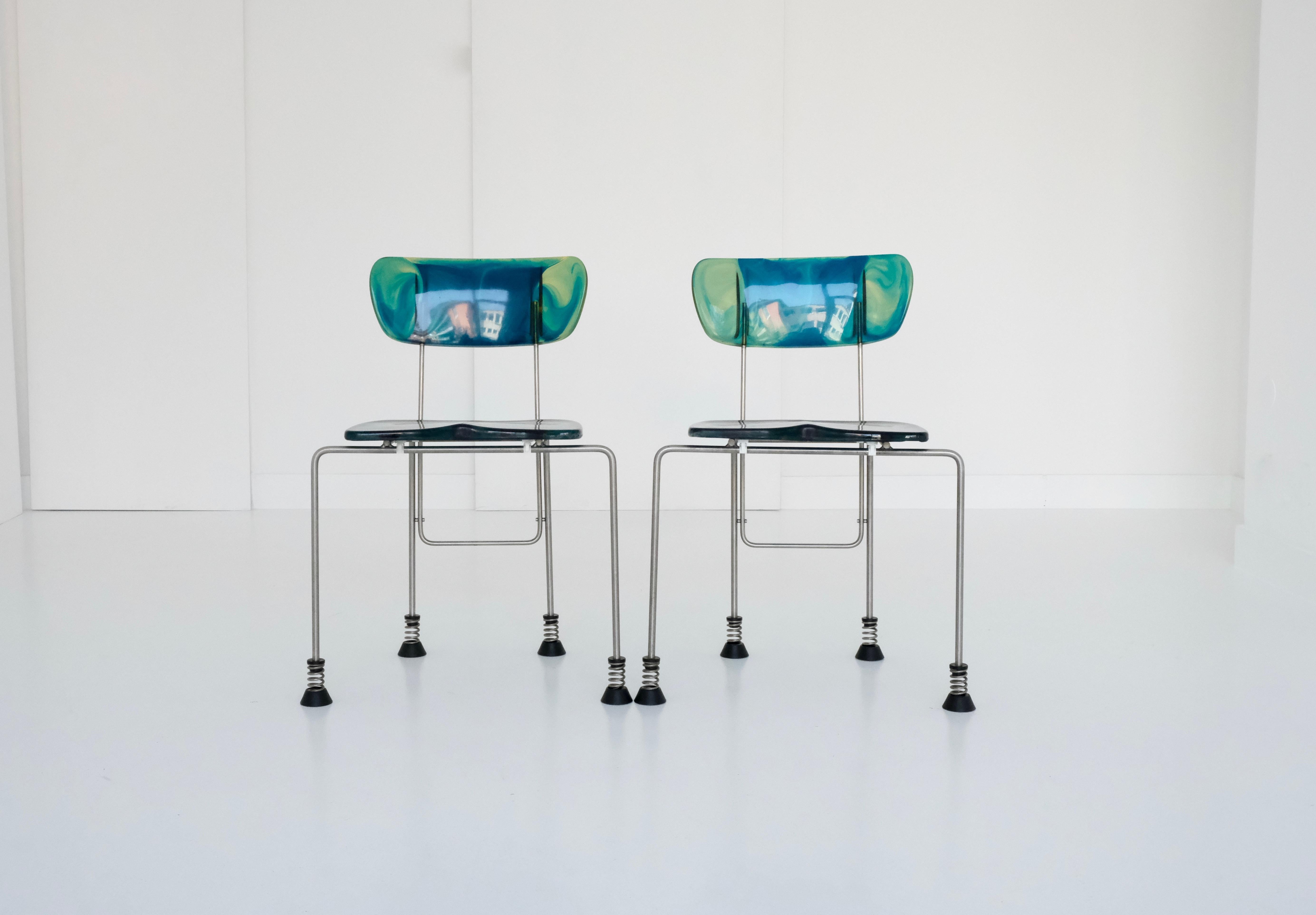 Pair of Broadway Chairs by Gaetano Pesce for Bernini, Italy, 1993 9