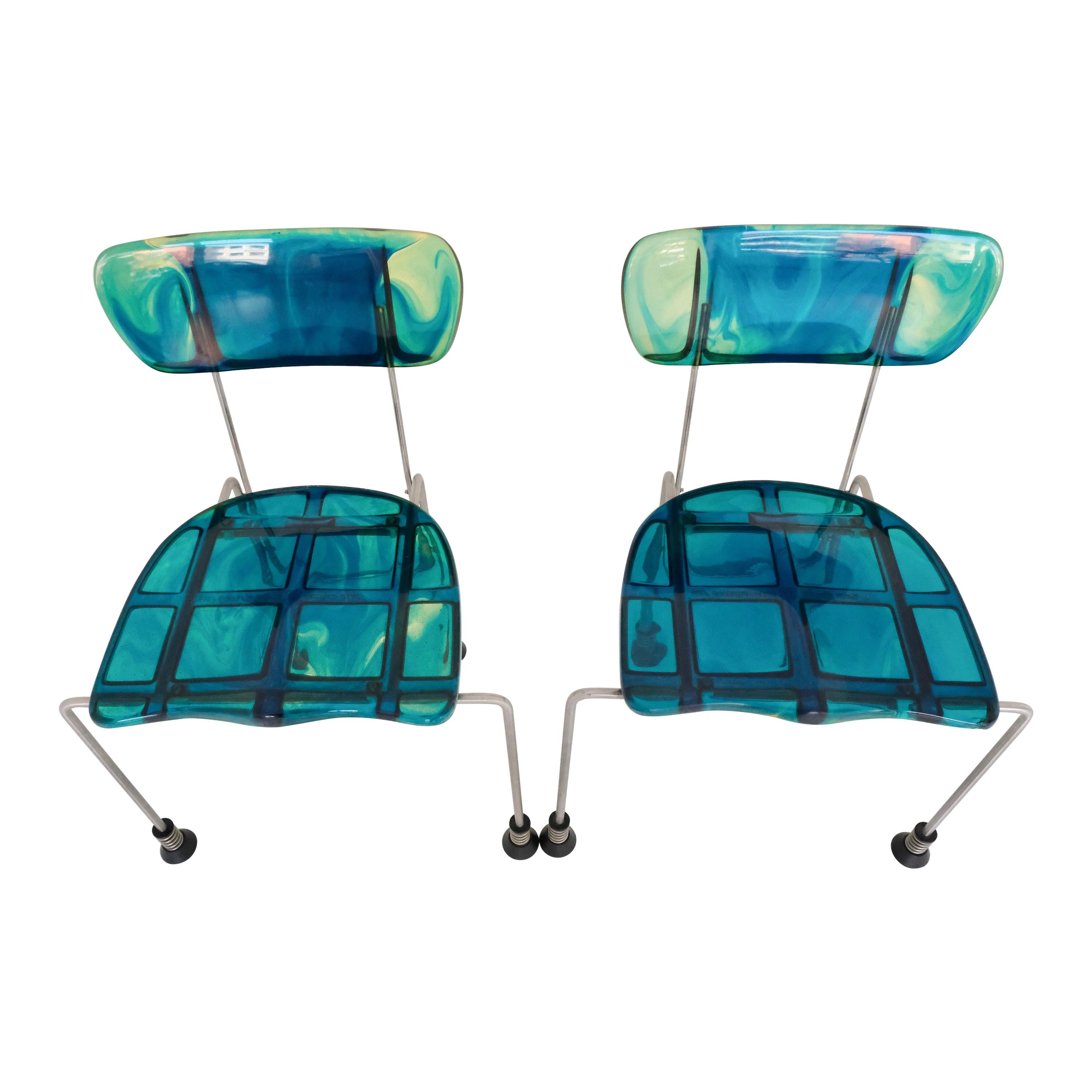 Pair of Broadway Chairs by Gaetano Pesce for Bernini, Italy, 1993