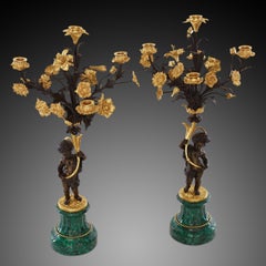 Pair Candelabra 19th Century Napoleon III
