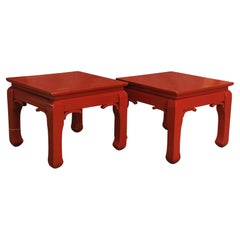 A Pair Chippendale Vintage Export Chinese Low Sofa Tables Sold By Christie's