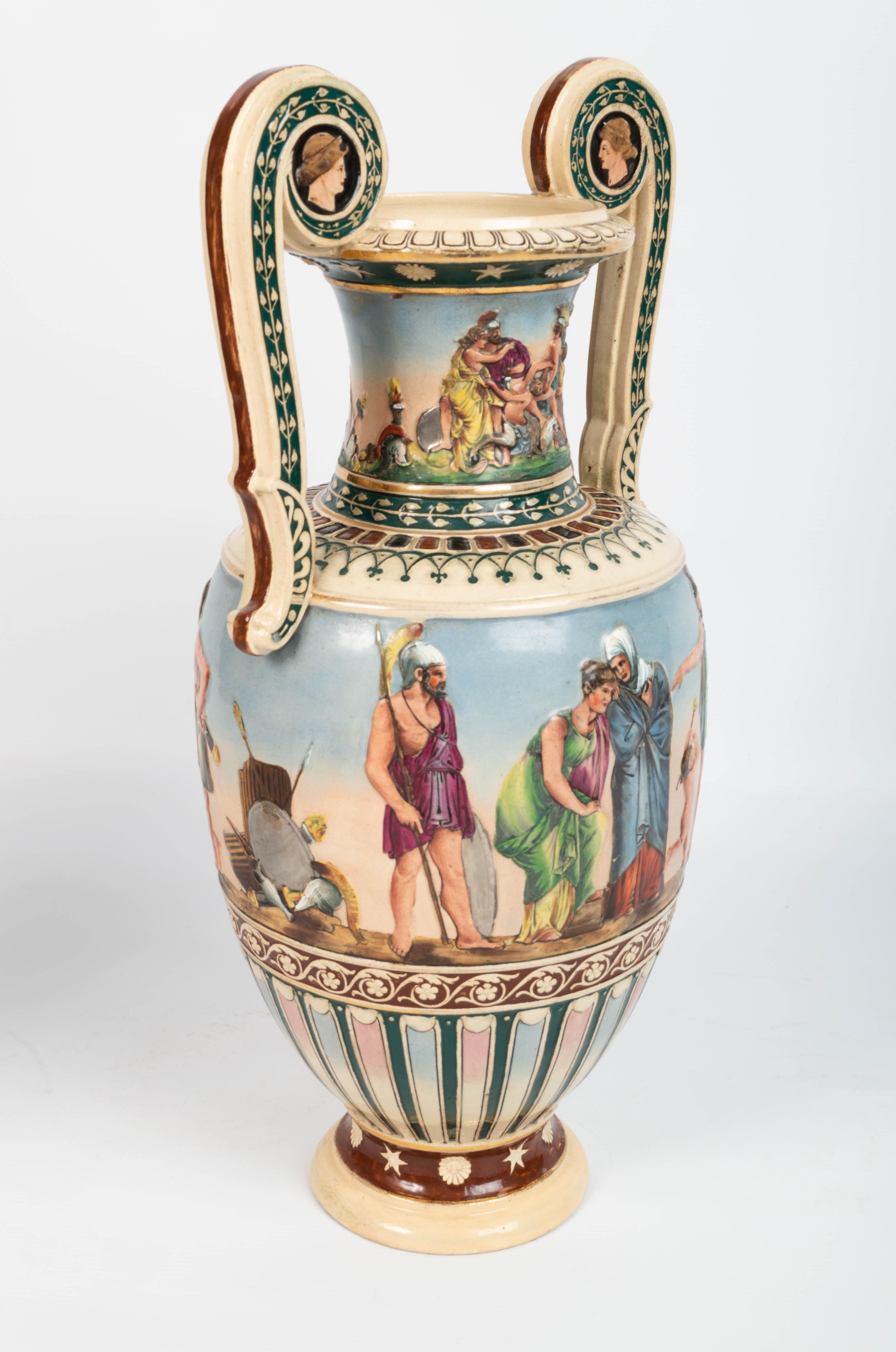 Pair English 19th Century Greek Revival Vases C.1830 For Sale 7