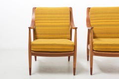Pair FD 144 Armchairs, by Peter Hvidt & Orla Molgaard-Nielsen