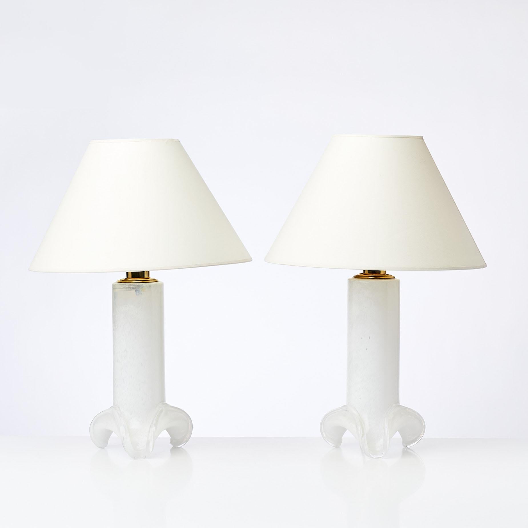 20ième siècle Ateljé Lyktan lampes de table Glass by  