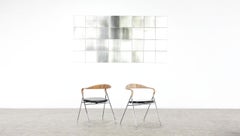 Paar Hans Eichenberger Saffa HE-103 Stühle für Dietiker 1955 Schweiz