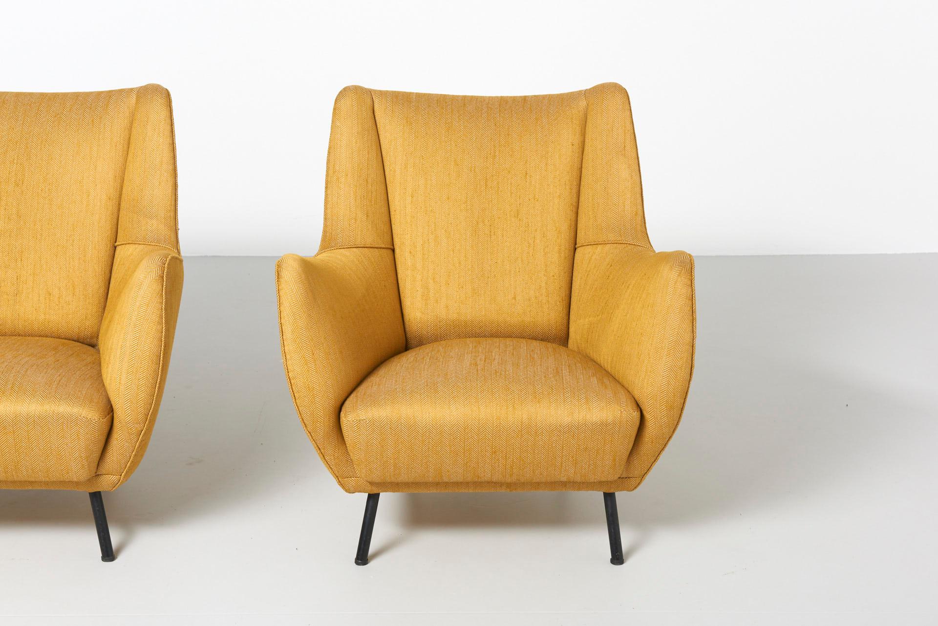 Pair Italian Easy Chairs, 1950s For Sale 2