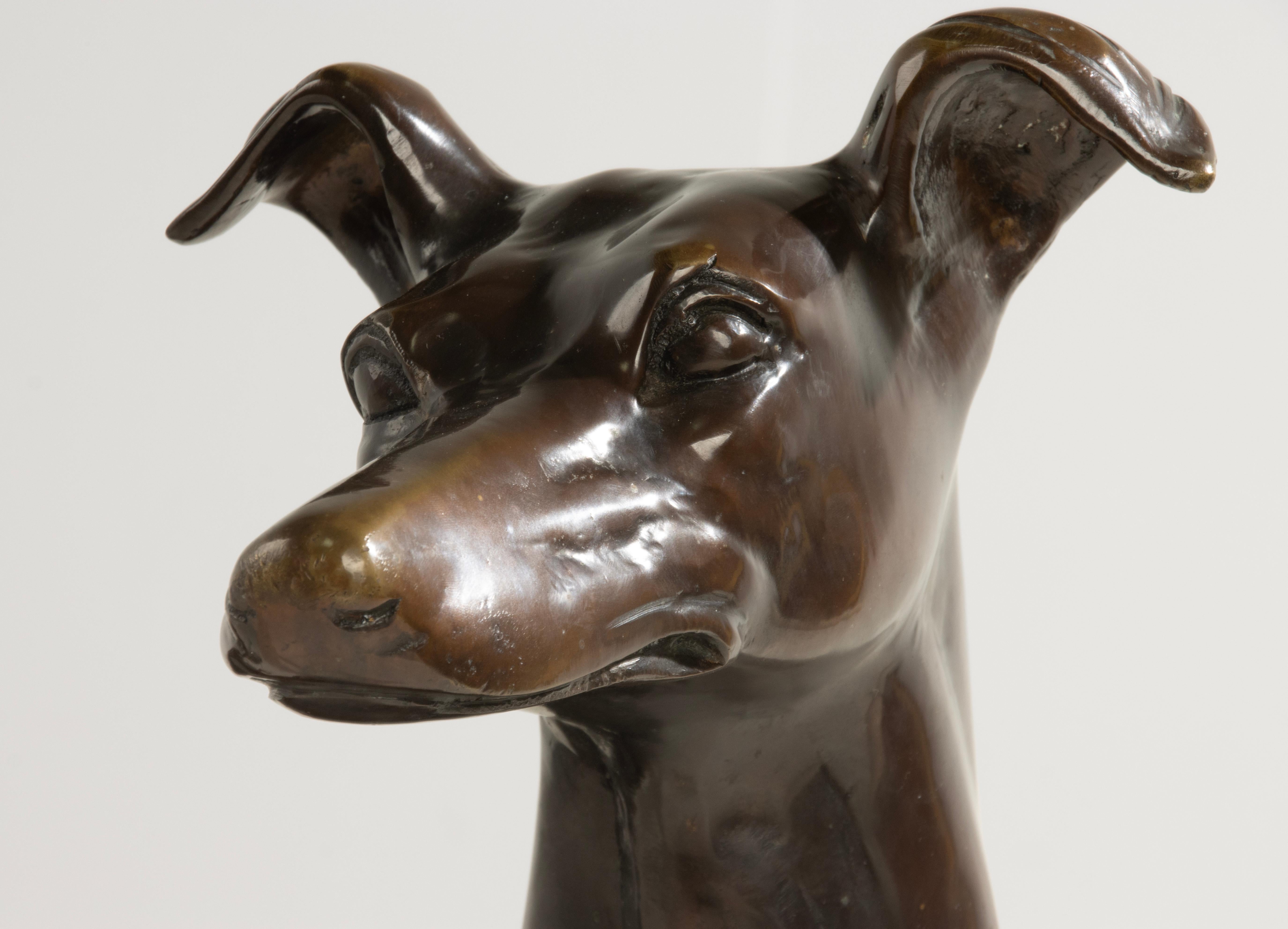 A Pair Life-Size Bronze Dog Statues - Nishan Toor 4