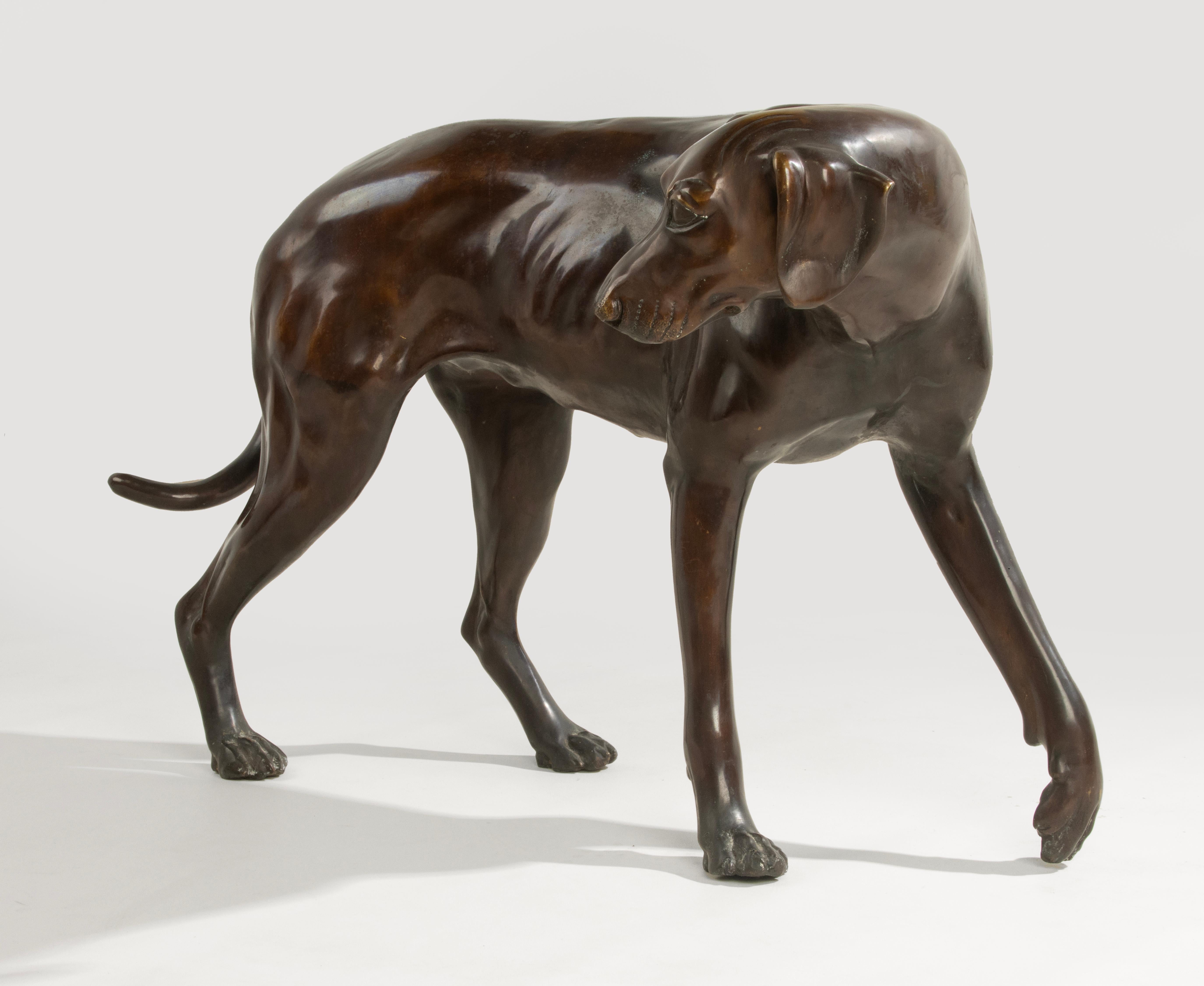 A Pair Life-Size Bronze Dog Statues - Nishan Toor 7
