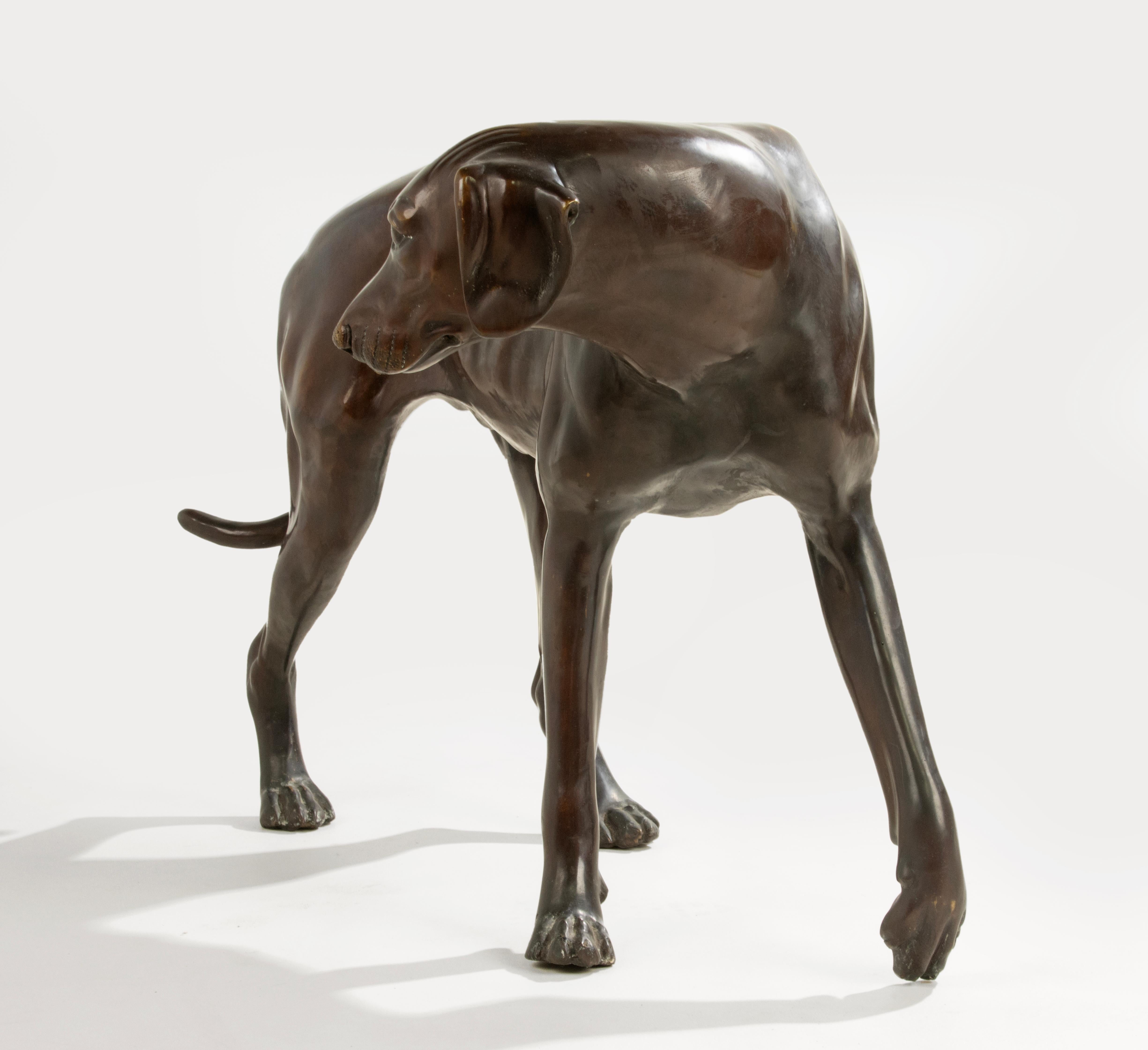 A Pair Life-Size Bronze Dog Statues - Nishan Toor 9