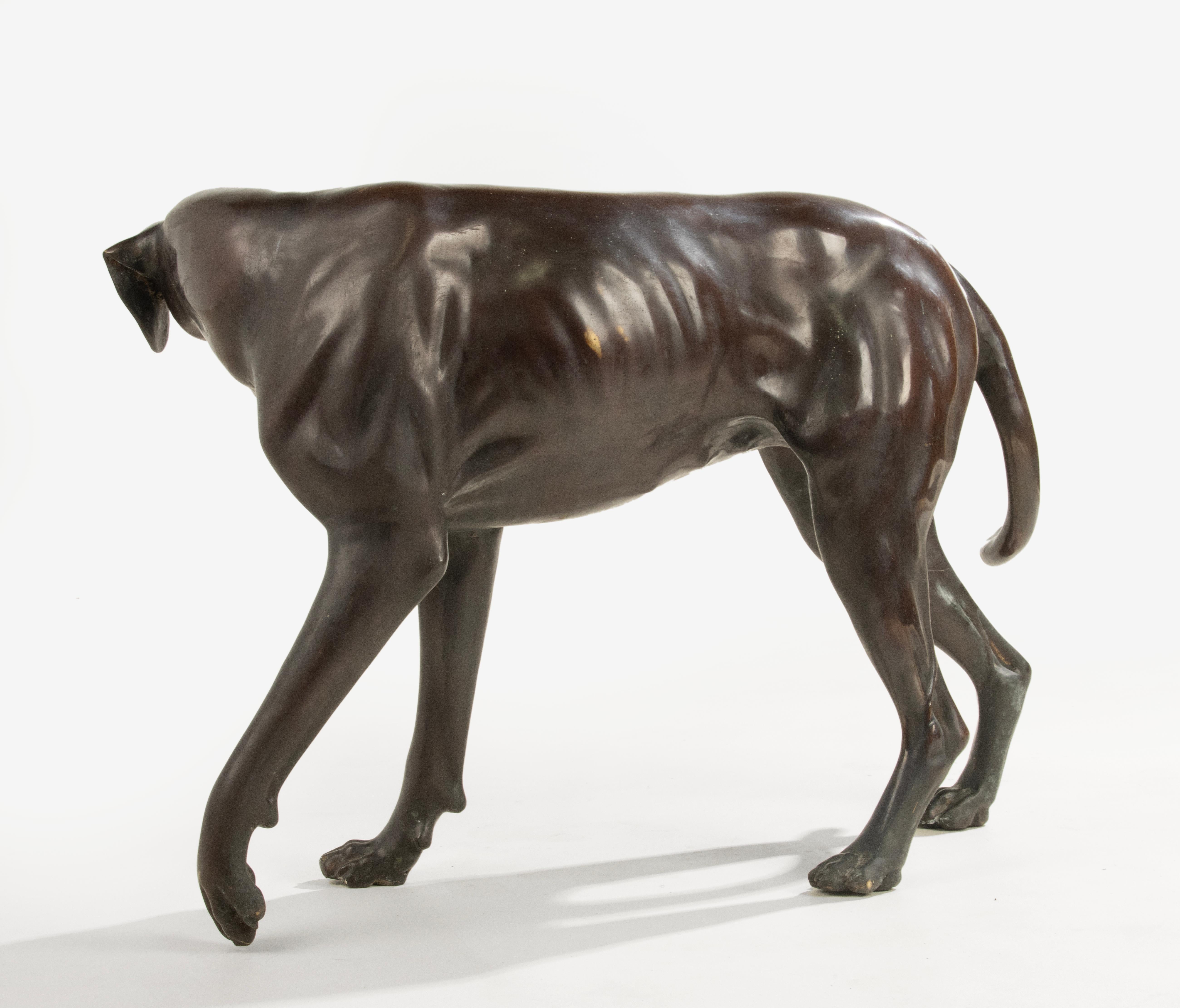 A Pair Life-Size Bronze Dog Statues - Nishan Toor 13