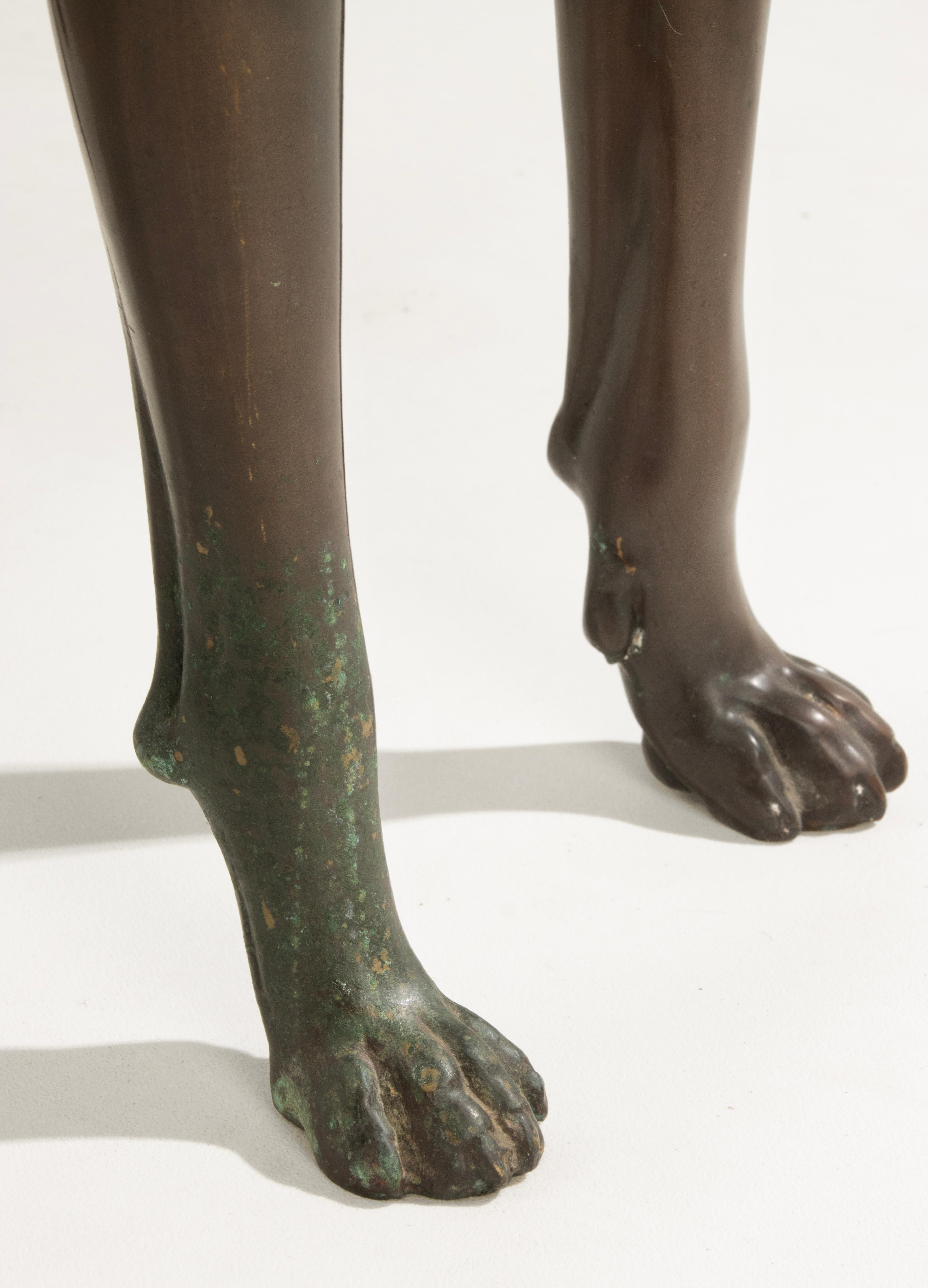 Mid-20th Century A Pair Life-Size Bronze Dog Statues - Nishan Toor