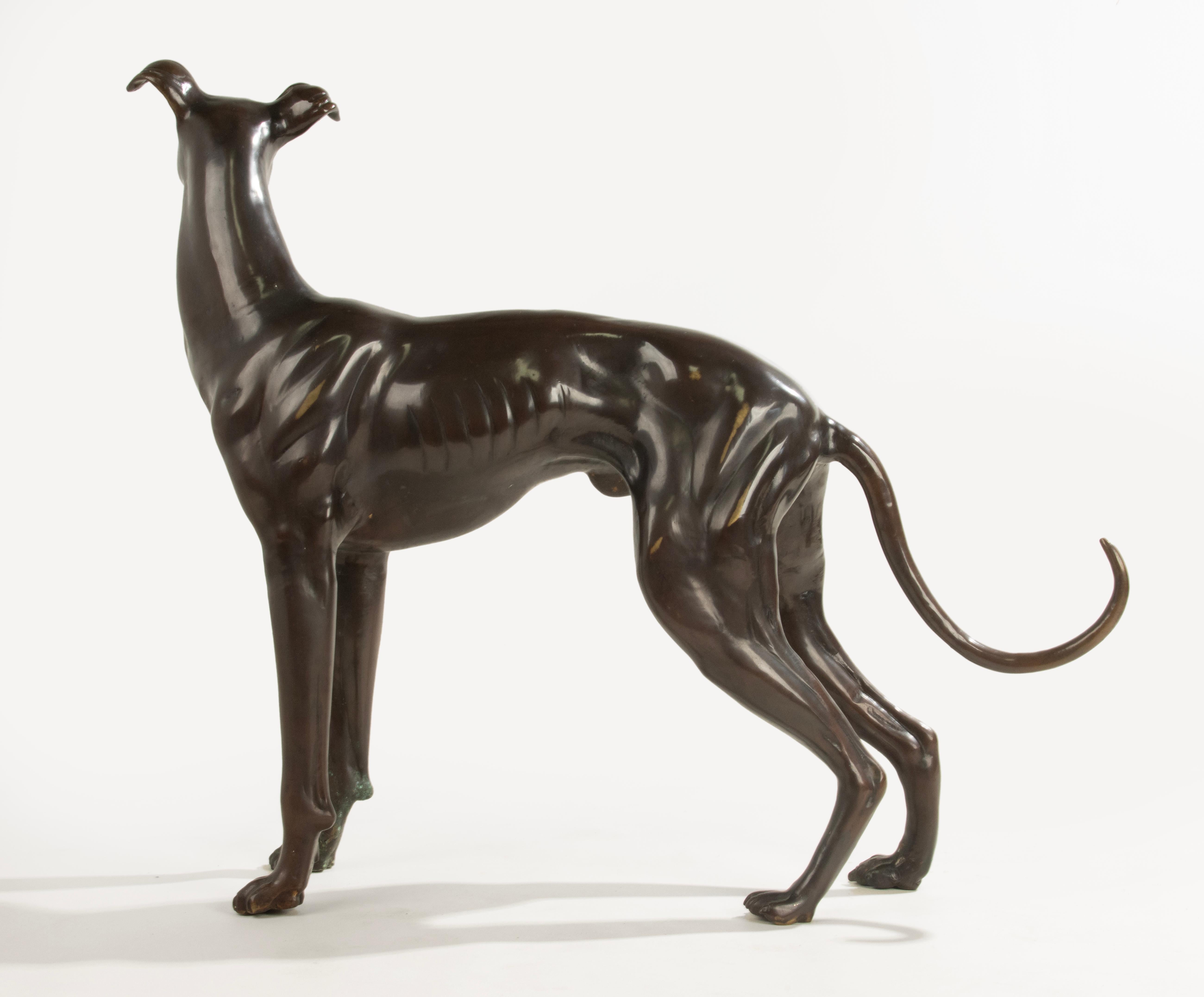 A Pair Life-Size Bronze Dog Statues - Nishan Toor 3