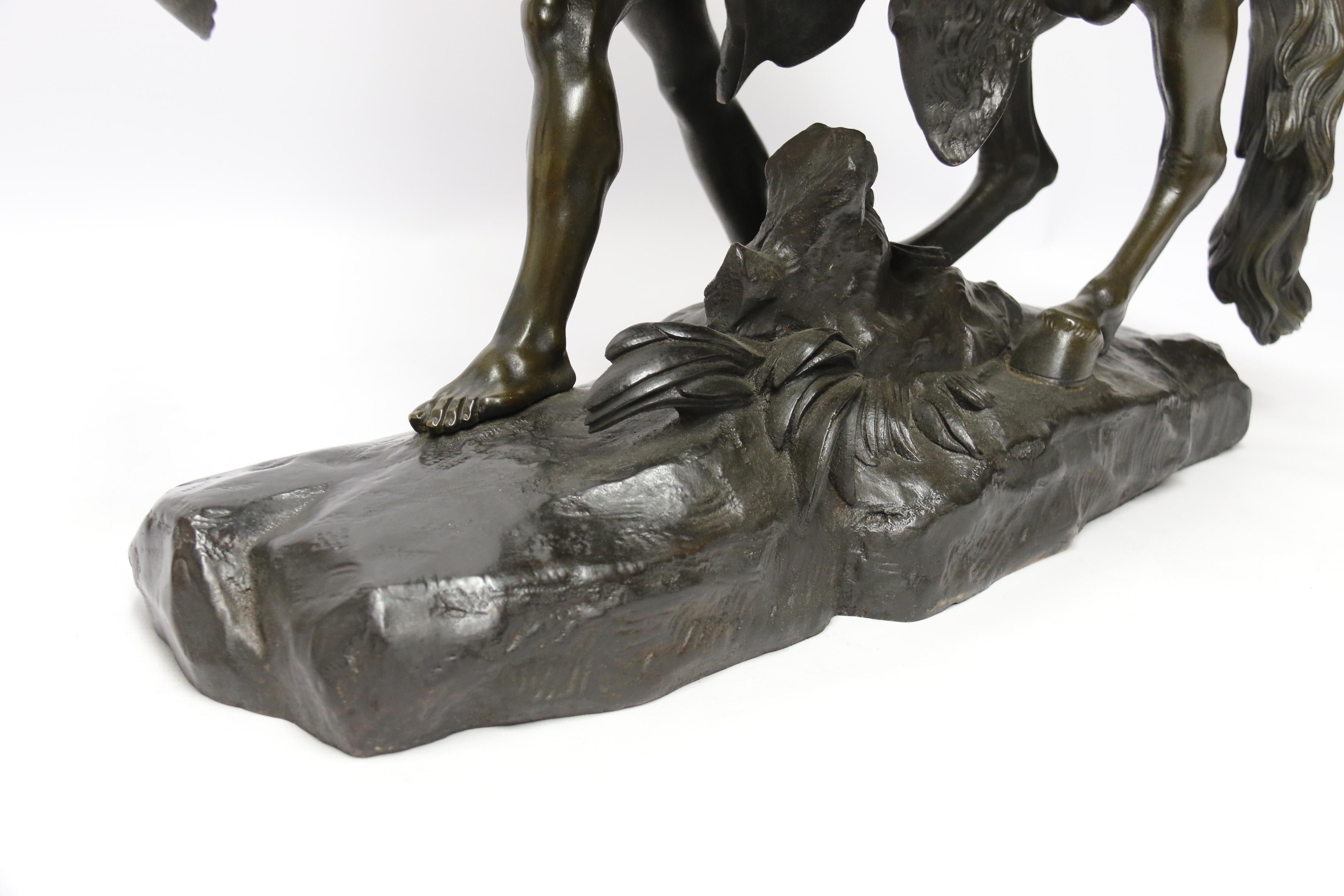 Pair of Marly Horses, Cast Bronze, French, Large Scale, circa 1880 8