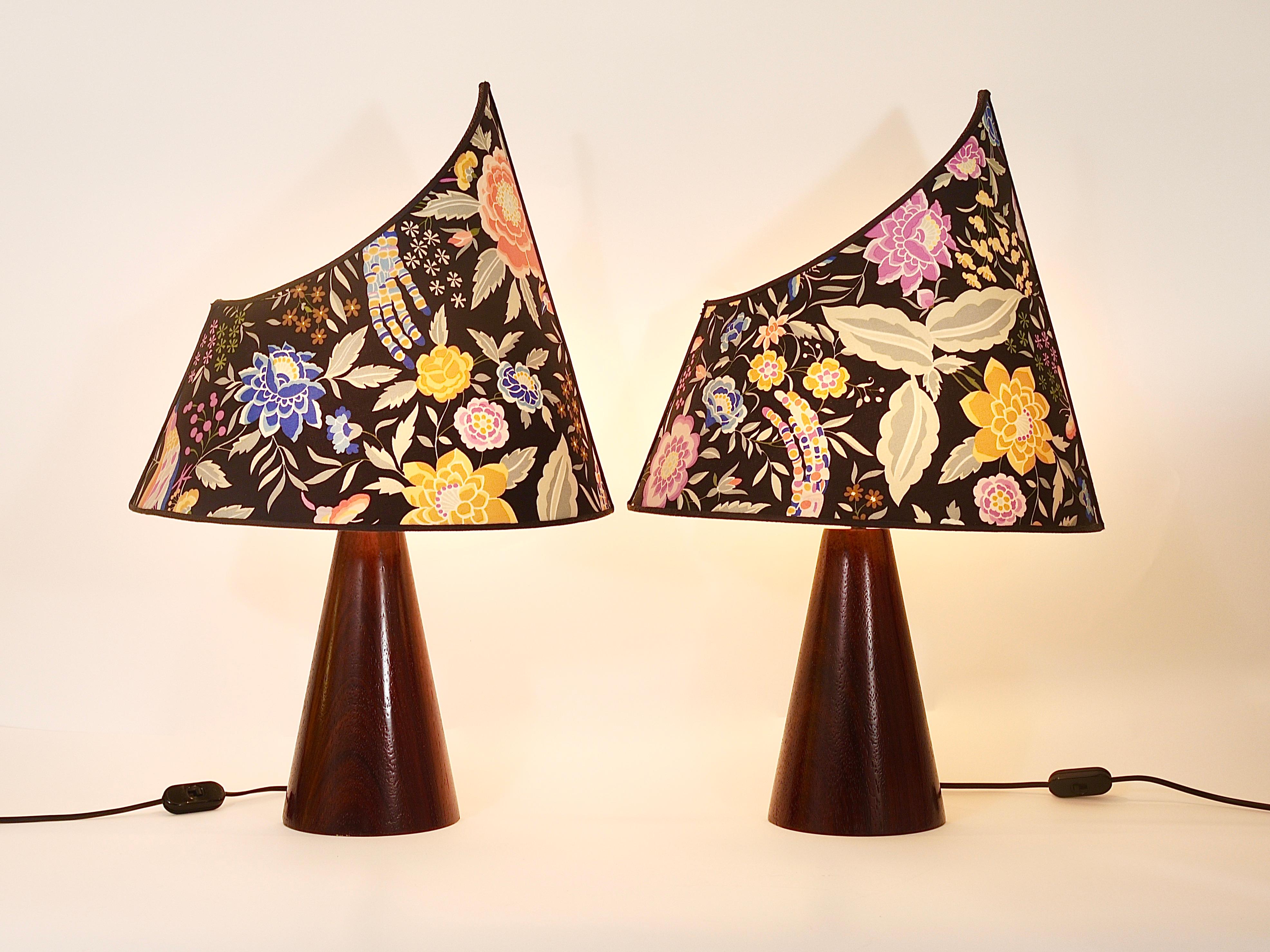 Postmoderne Paire de lampes de table postmodernes Missoni par Massimo Valloto, Italie, années 1980 en vente