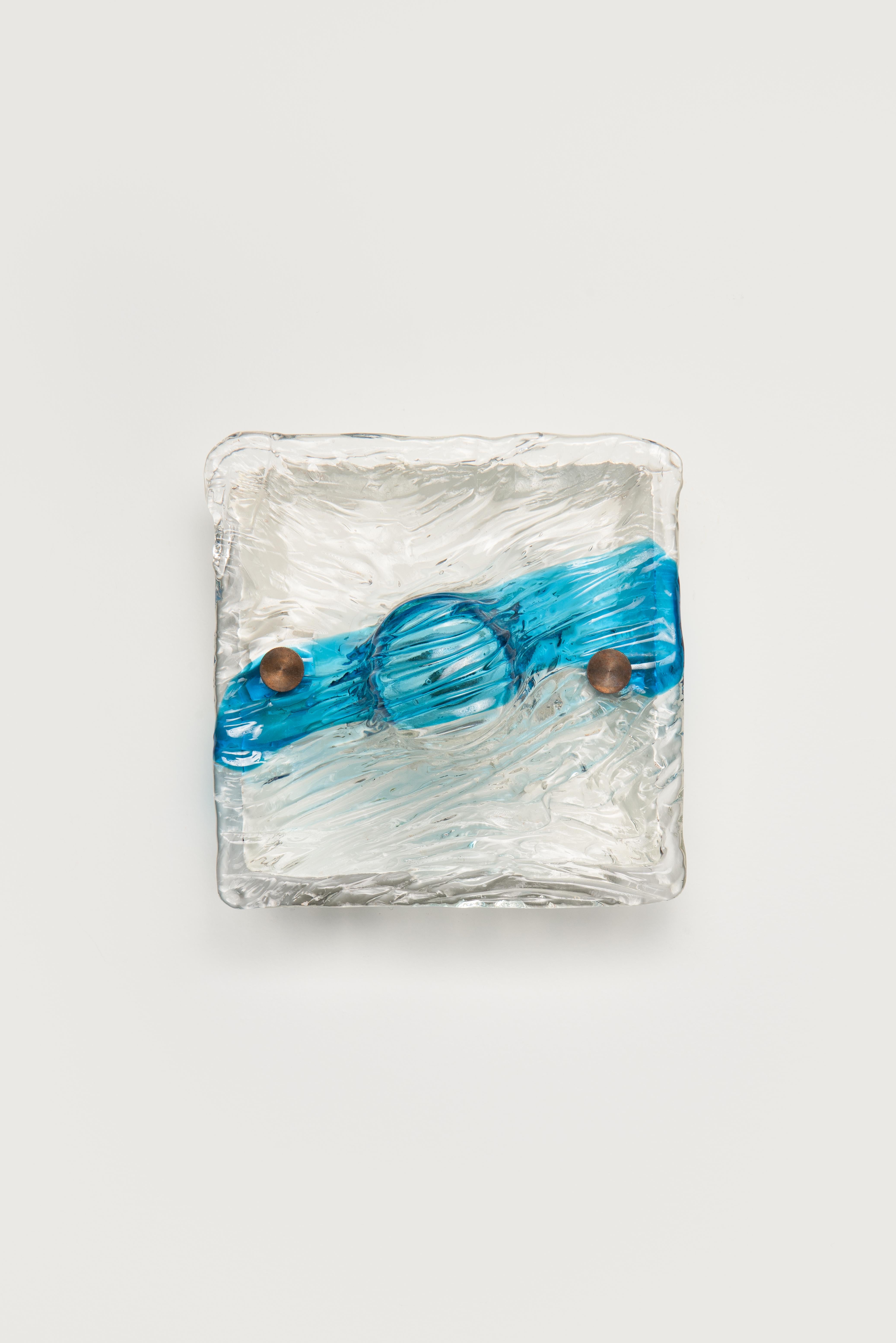 Un par de lámparas de pared de Murano - Venini - Toni Zuccheri Italiano en venta