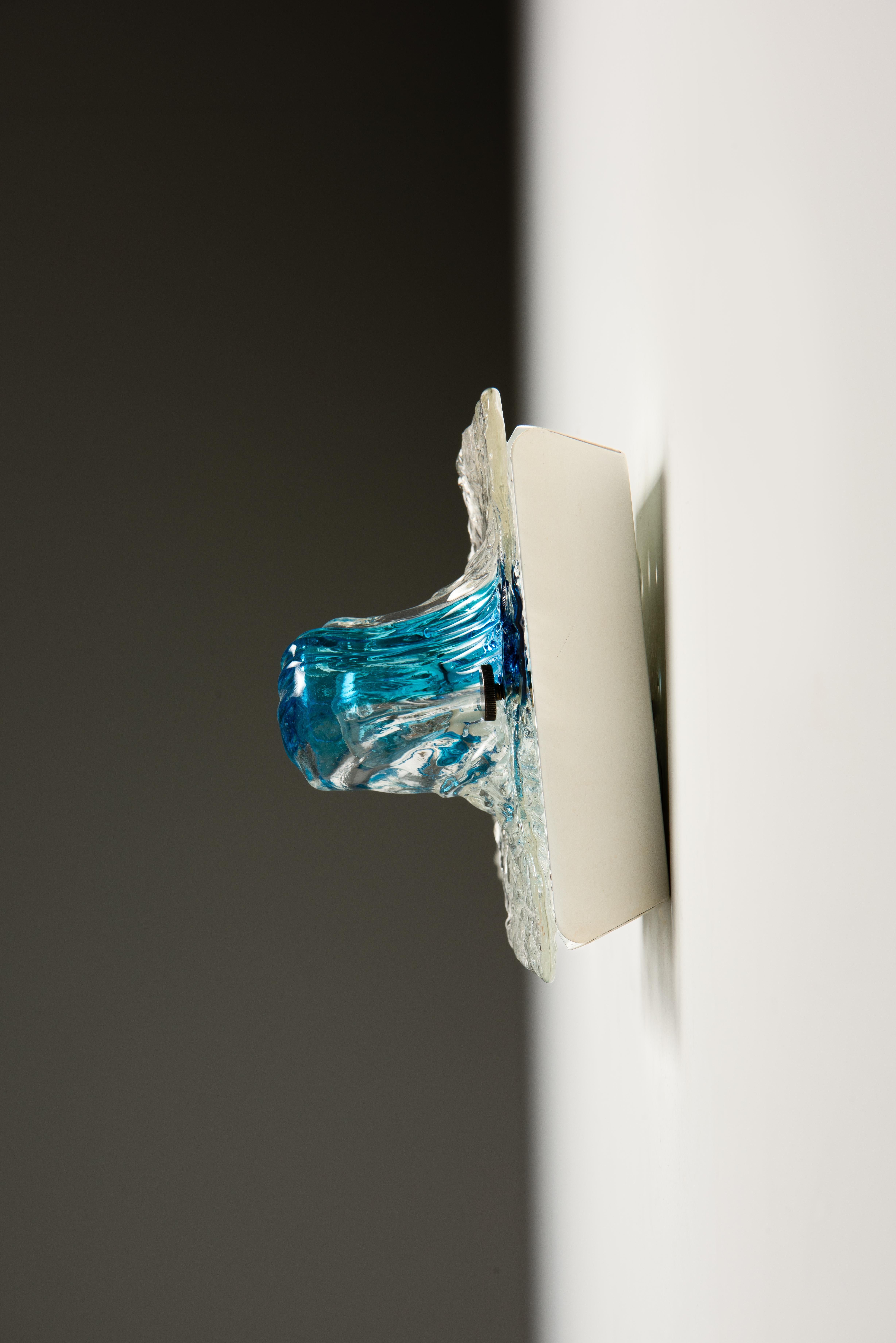 Un par de lámparas de pared de Murano - Venini - Toni Zuccheri en Bueno estado para la venta en Antwerpen, BE