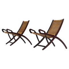Pair Ninfea Folding Chairs by Gio Ponti for Brevetti Reguitti