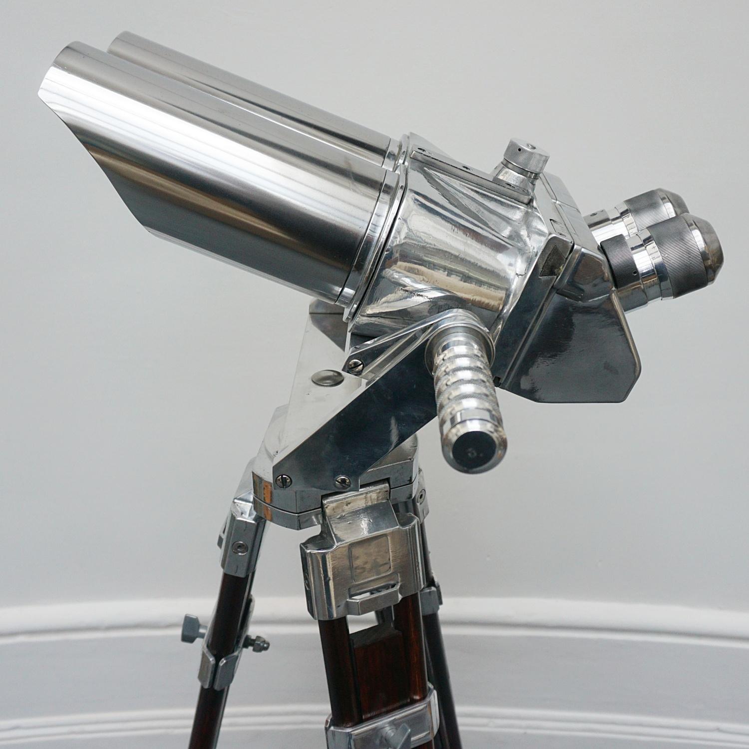 Art Deco Pair of Observation Binoculars Designed by Emil Busch Optical Industries