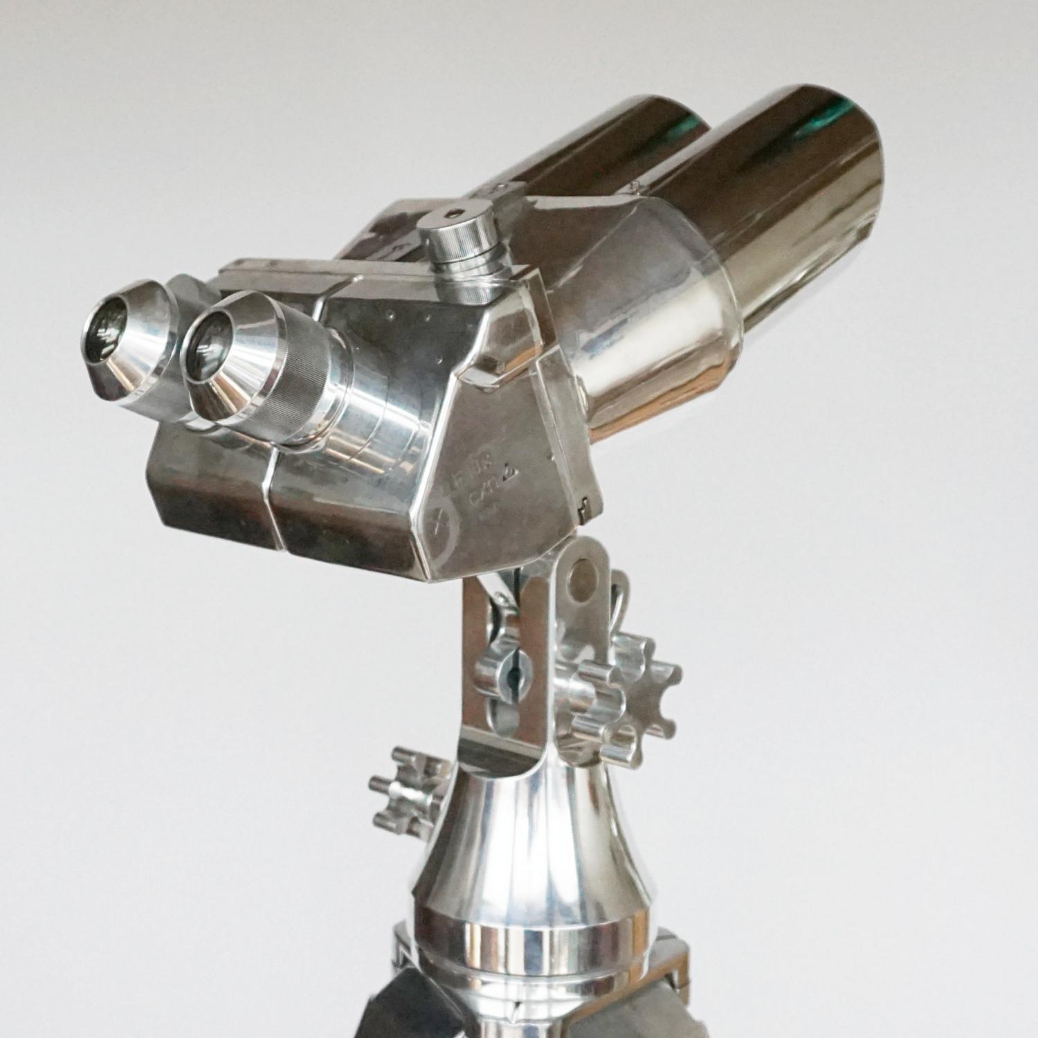 Pair of WW11 Observation Binoculars Designed by Emil Busch, circa 1940 4