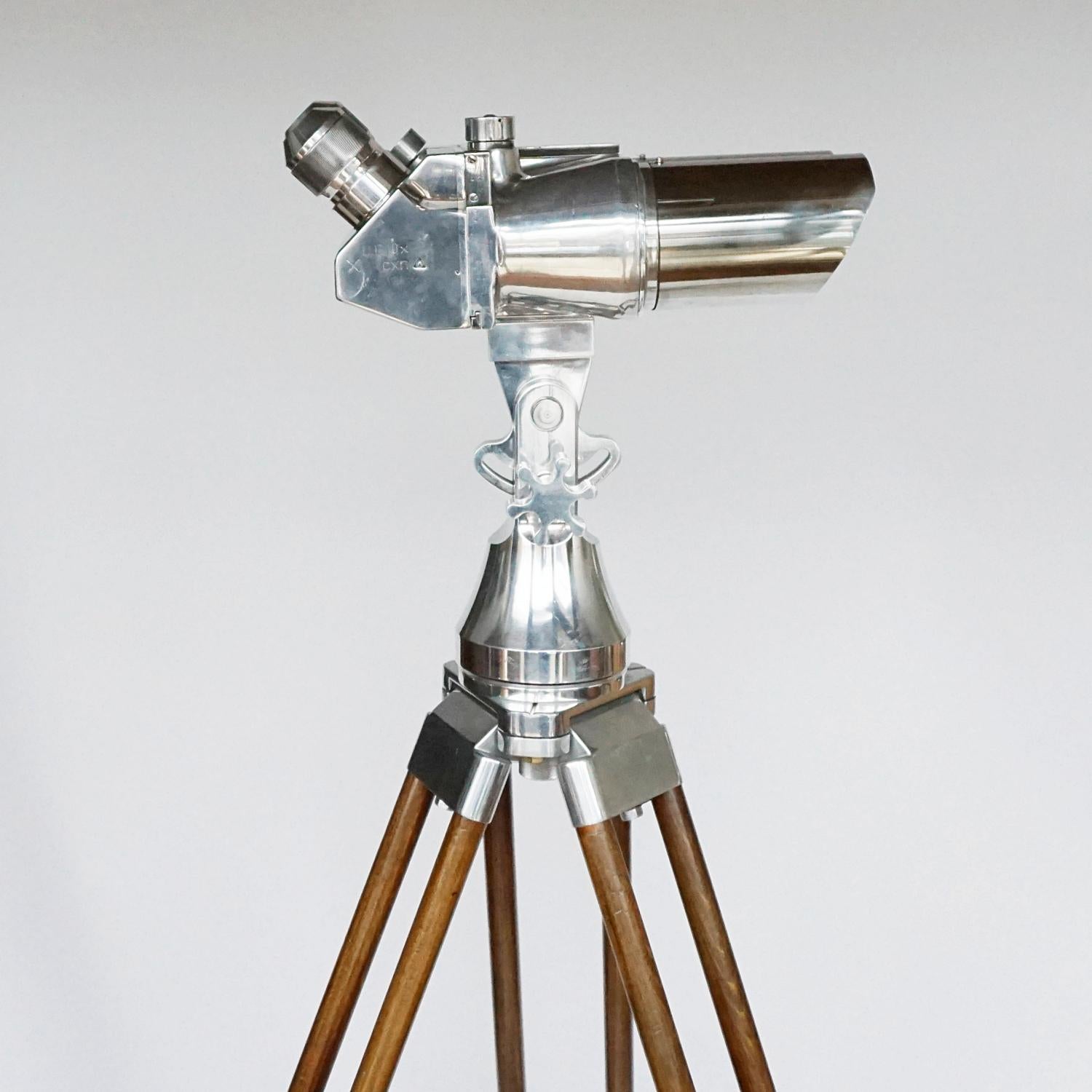 Pair of WW11 Observation Binoculars Designed by Emil Busch, circa 1940 5