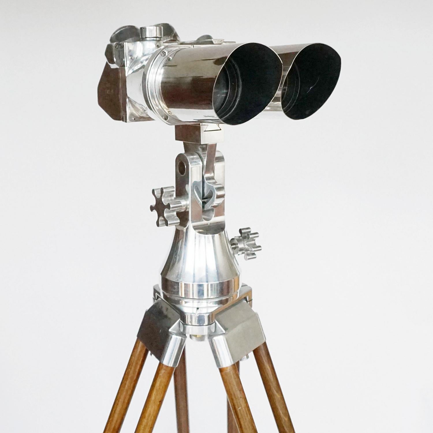 Pair of WW11 Observation Binoculars Designed by Emil Busch, circa 1940 10